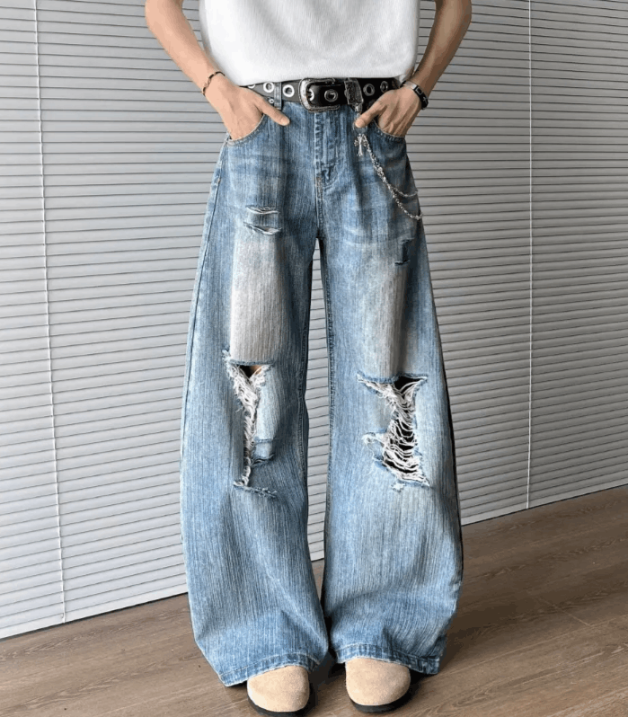 Wide Leg Jeans Outfit Baggy Jeans Girls In Big Shirts Baggy Ripped