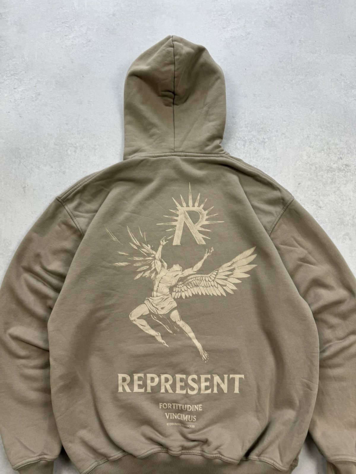 Represent Clo. Represent by Endurace Wecoquer Beige Baggy Hoodie Size US S / EU 44-46 / 1 - 14 Thumbnail
