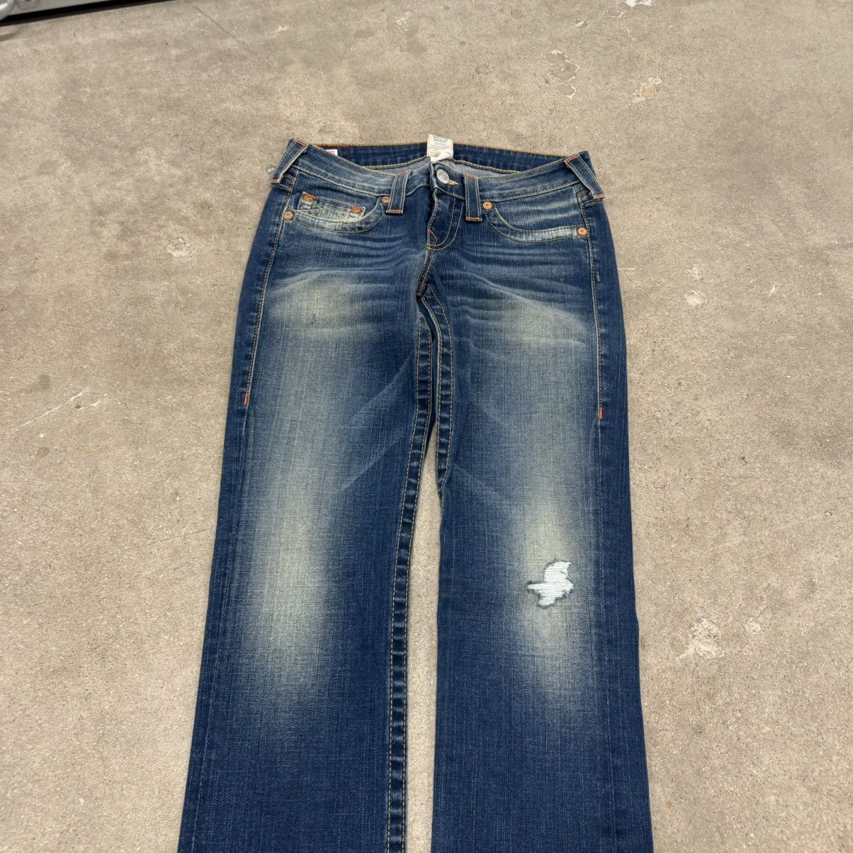 True Religion Y2K TRUE RELIGION JOHNNY CHIEF KEEF FADED JEANS Size US 29 - 5 Thumbnail