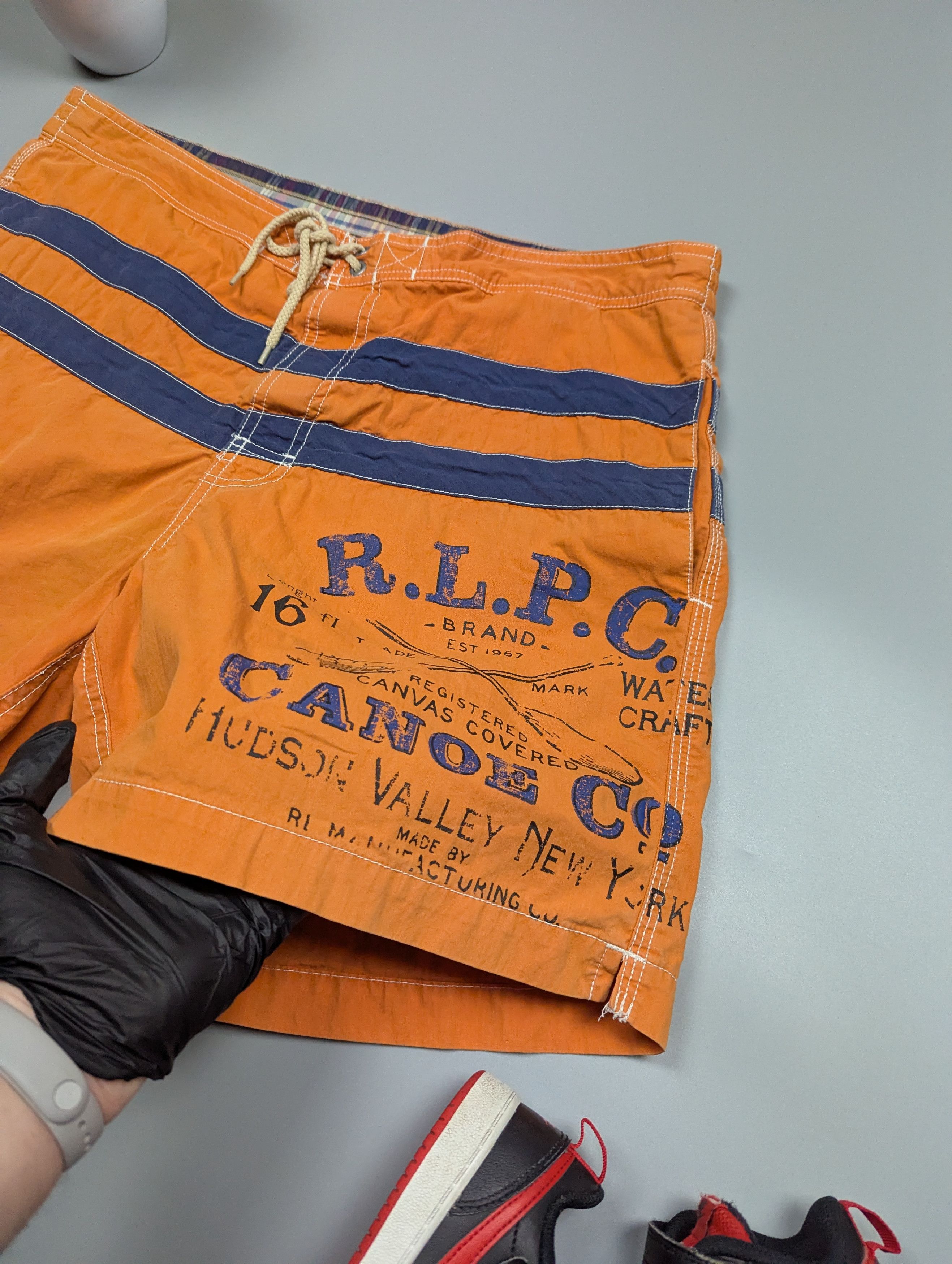Polo Ralph Lauren × Vintage Swim Shorts Men Large Club Trunks 6" Canoe Co New York Size US 35 - 6 Thumbnail