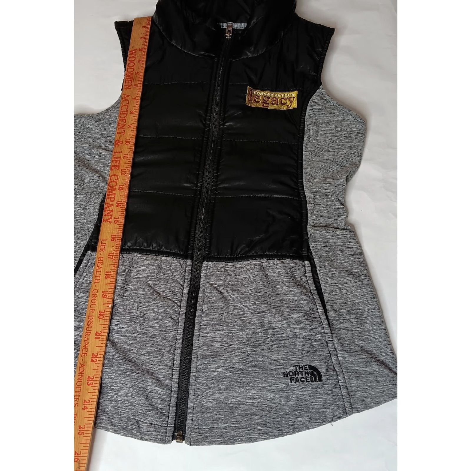 The North Face The North Face Vest Pseudo Puffer Tunic Vest Gray Black Conservation Legacy Womens S Size S / US 4 / IT 40 - 5 Thumbnail