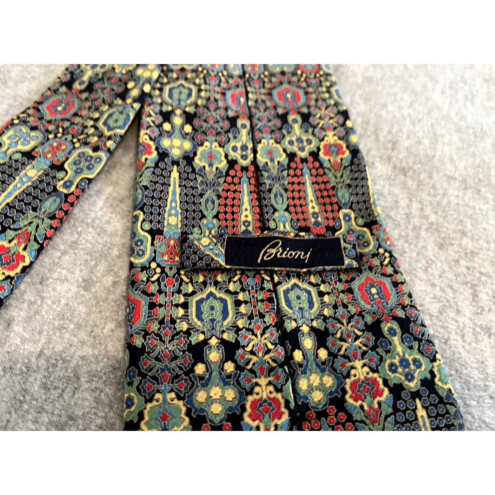 Brioni Brioni Silk Tie Floral Made in Italy Multicolor 59 inches Men Tie Size ONE SIZE - 2 Thumbnail