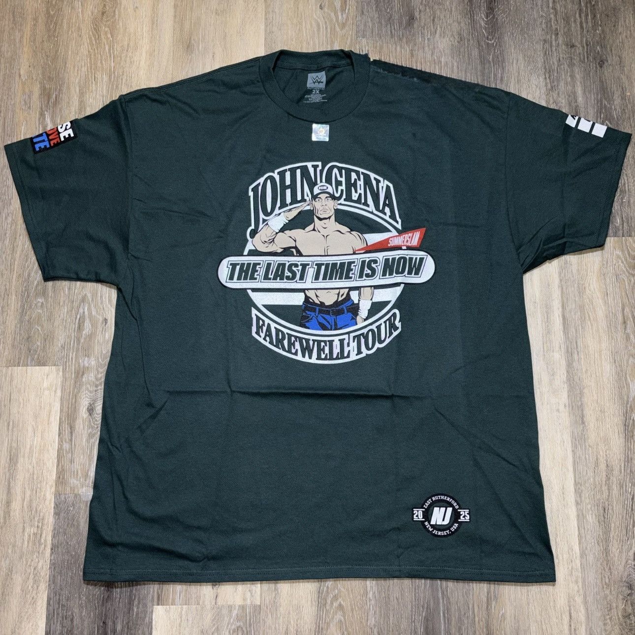 WWE WWE Authentic John Cena Summerslam Shirt 2025 NY Jets Size US XXL / EU 58 / 5 - 1 Thumbnail