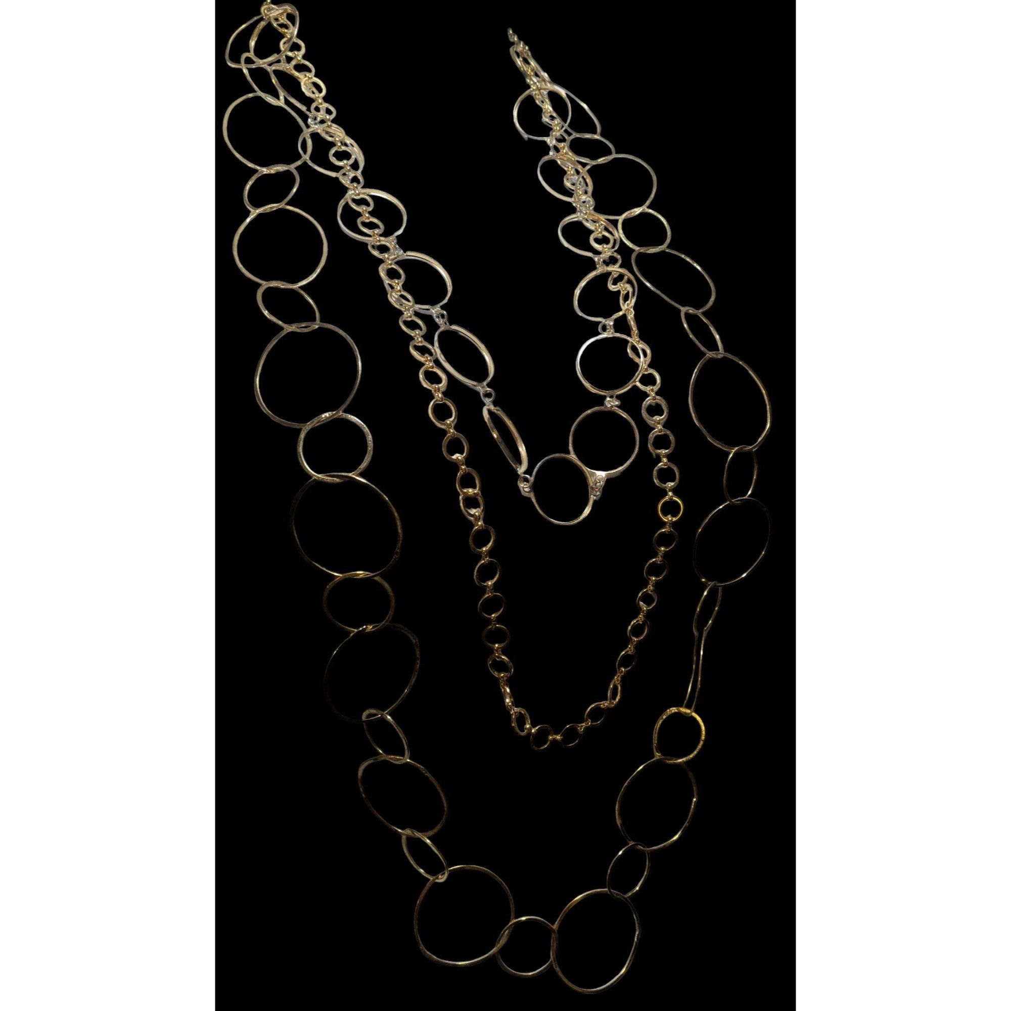 Other Yochi NY Multilayer Gold Ring Statement Necklace Size ONE SIZE - 3 Thumbnail