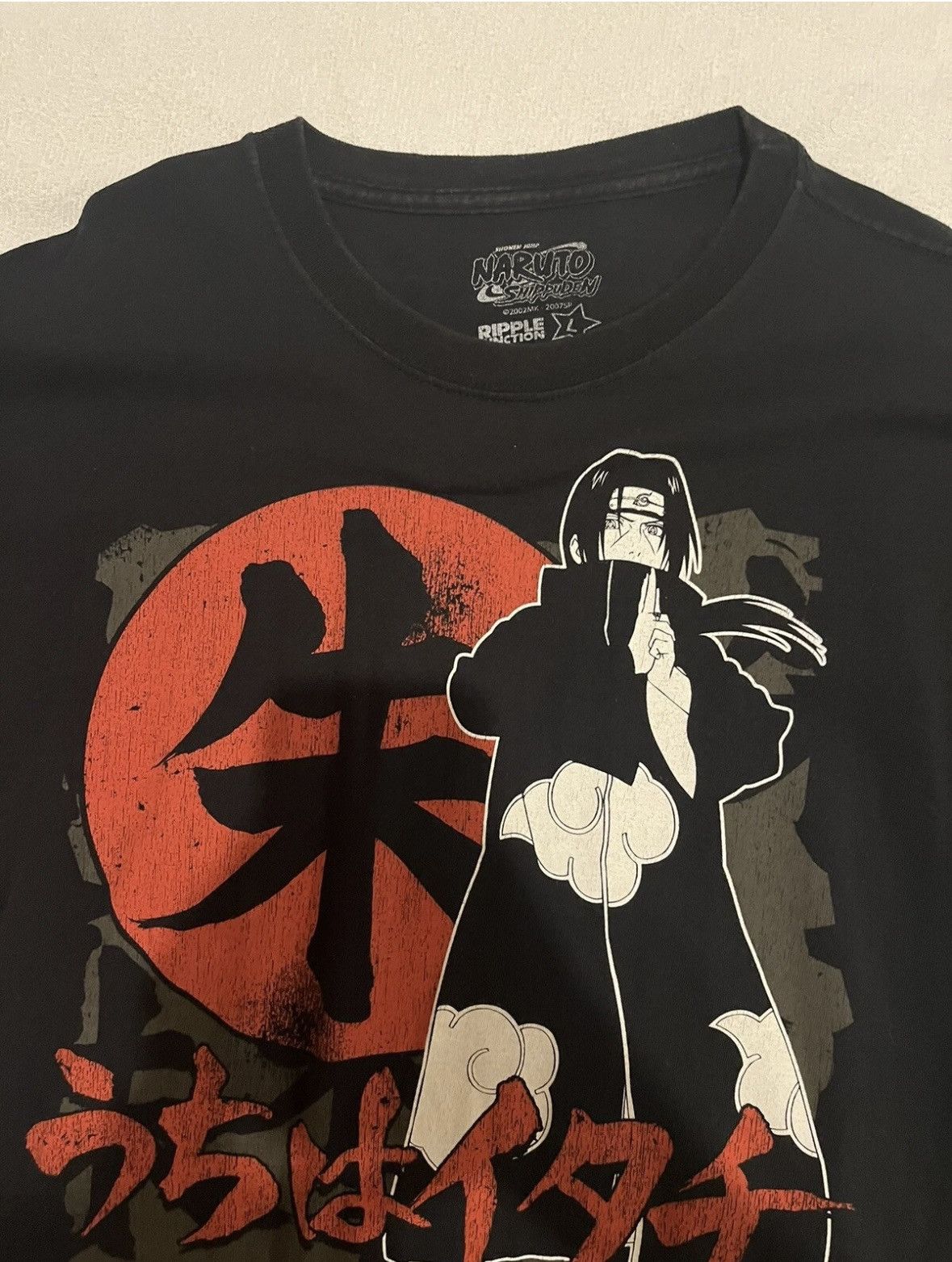 Ripple Junction Vintage Naruto T Shirt L Itachi Uchiha Black Japanese 2002 Size US L / EU 52-54 / 3 - 4 Thumbnail