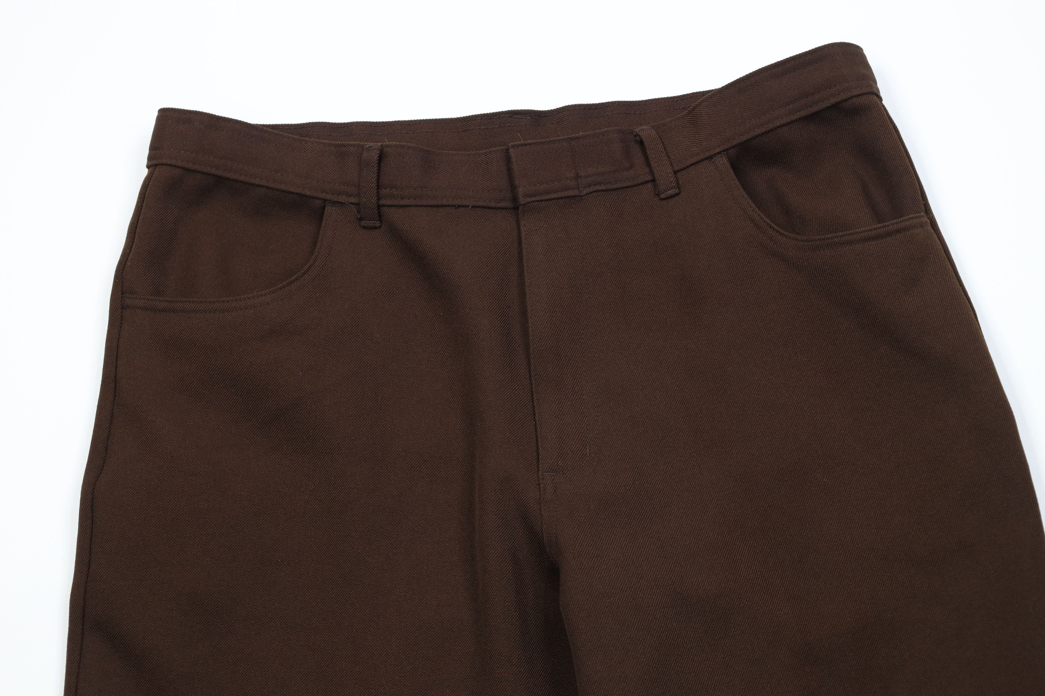Vintage Vintage 90s Streetwear Flared Wide Leg Chino Pants Brown Size US 38 / EU 54 - 2 Thumbnail