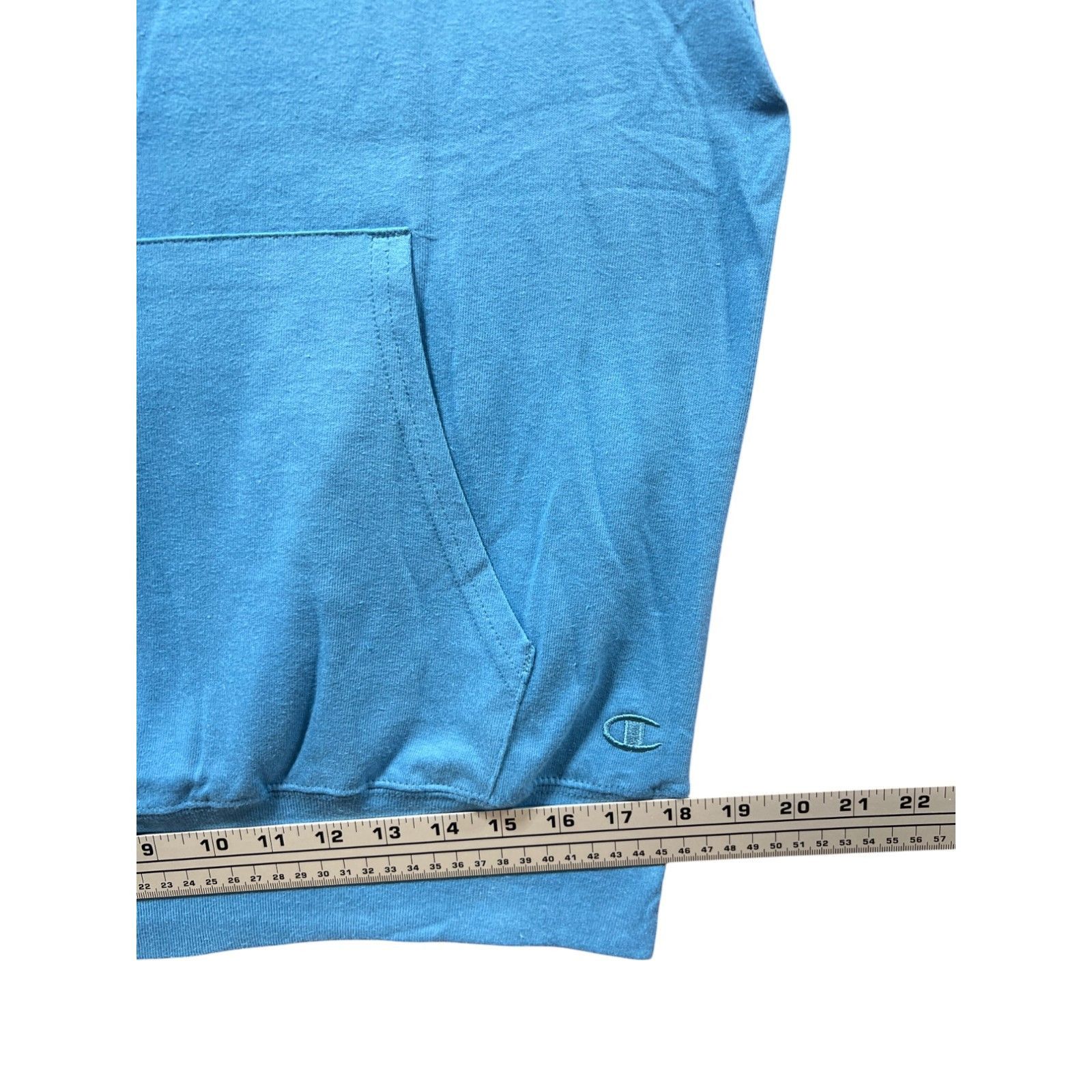 Champion Champion - Men's Sleeveless Hoodie - Light Blue - Small Size US S / EU 44-46 / 1 - 8 Thumbnail