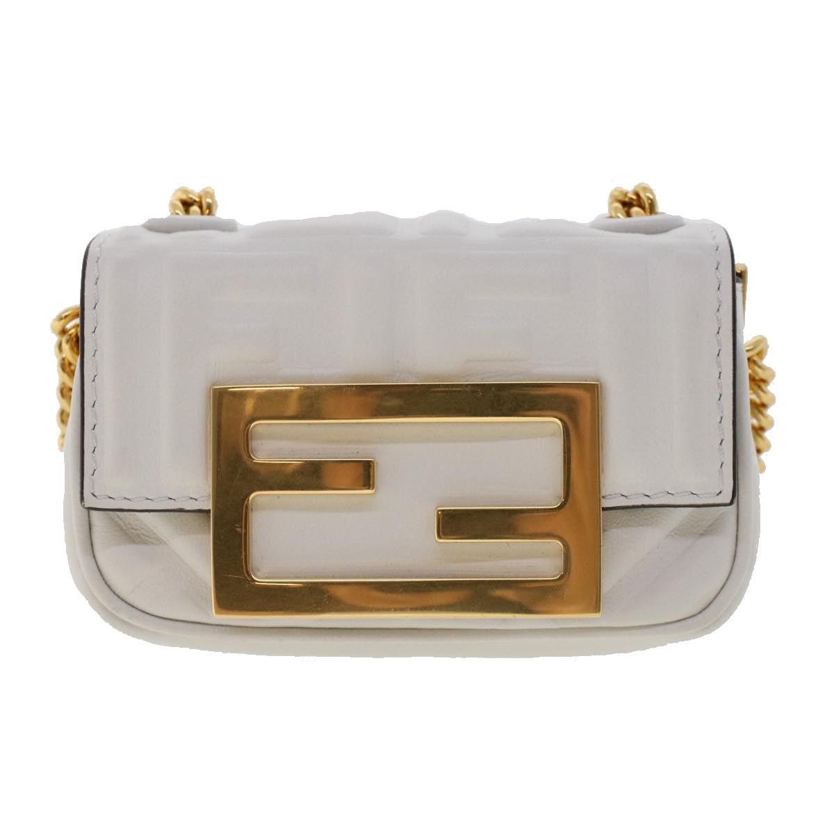 Fendi FENDI Zucca Canvas Nano Baguette Chain Shoulder Bag Leather Size ONE SIZE - 2 Thumbnail
