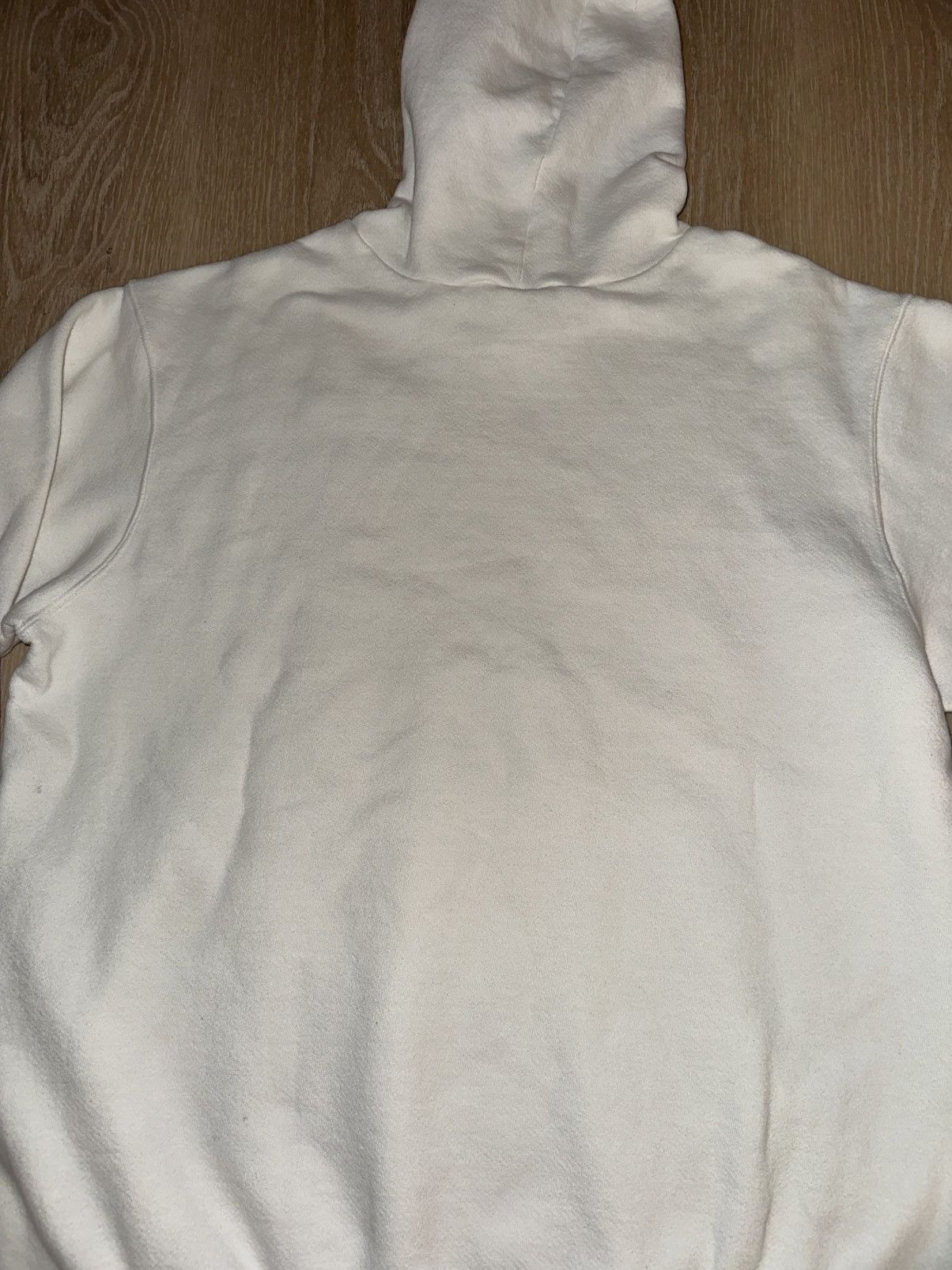 Nike × Vintage Vintage Y2K Nike Center Swoosh White Hoodie Sweatshirt Size US XL / EU 56 / 4 - 4 Thumbnail