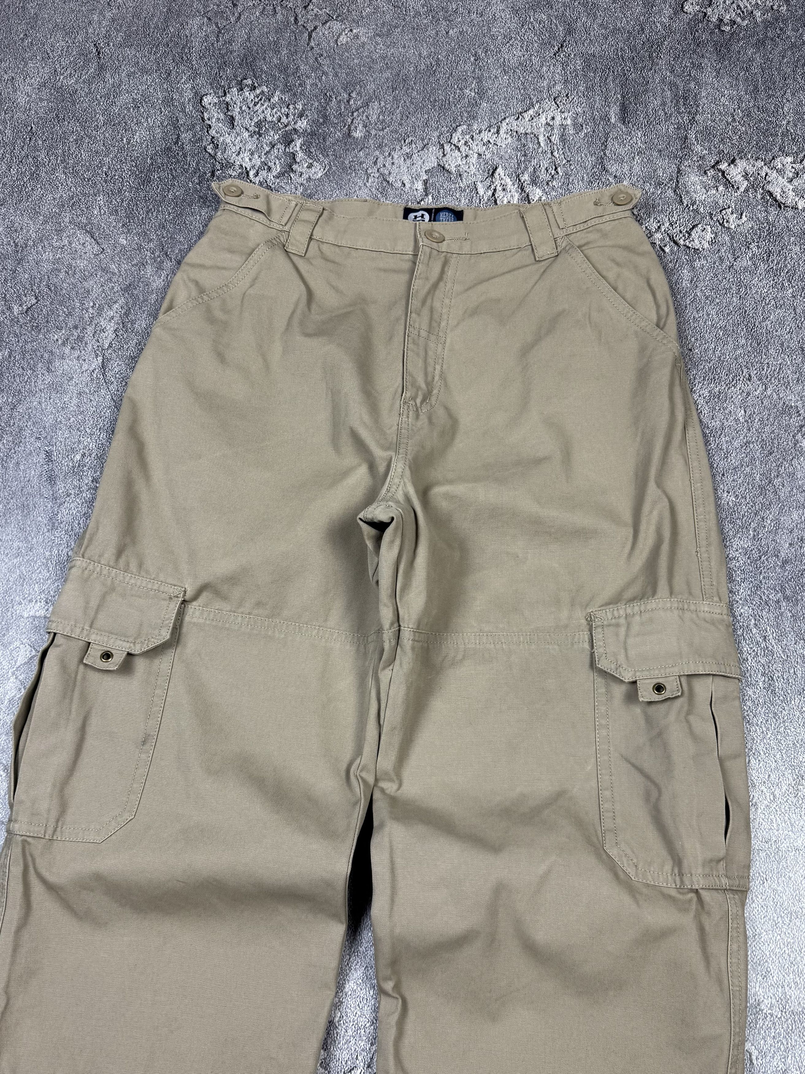 Japanese Brand Vintage 2000s Cargo Baggy Pants Japanese Style Y2K Size US 29 - 6 Thumbnail