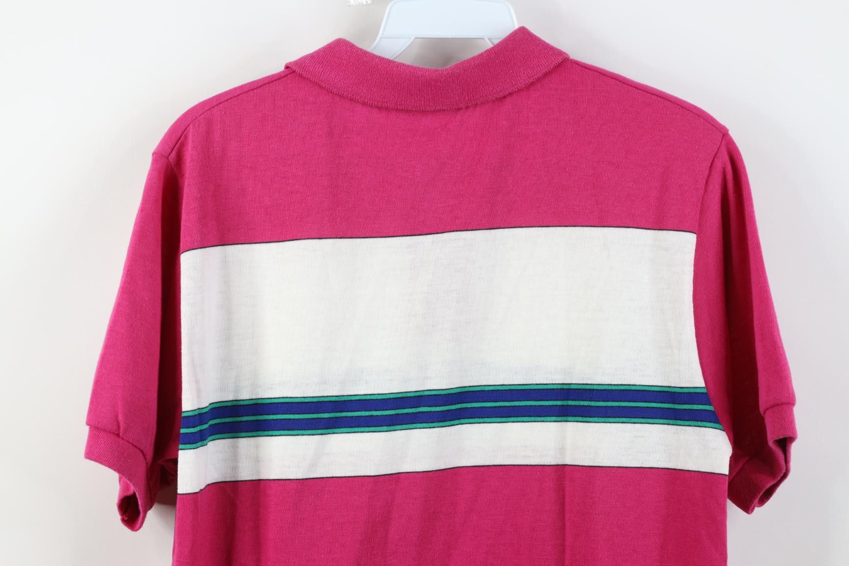 Vintage Vintage 80s 90s Streetwear Striped Knit Golf Polo Shirt USA Size US M / EU 48-50 / 2 - 13 Thumbnail