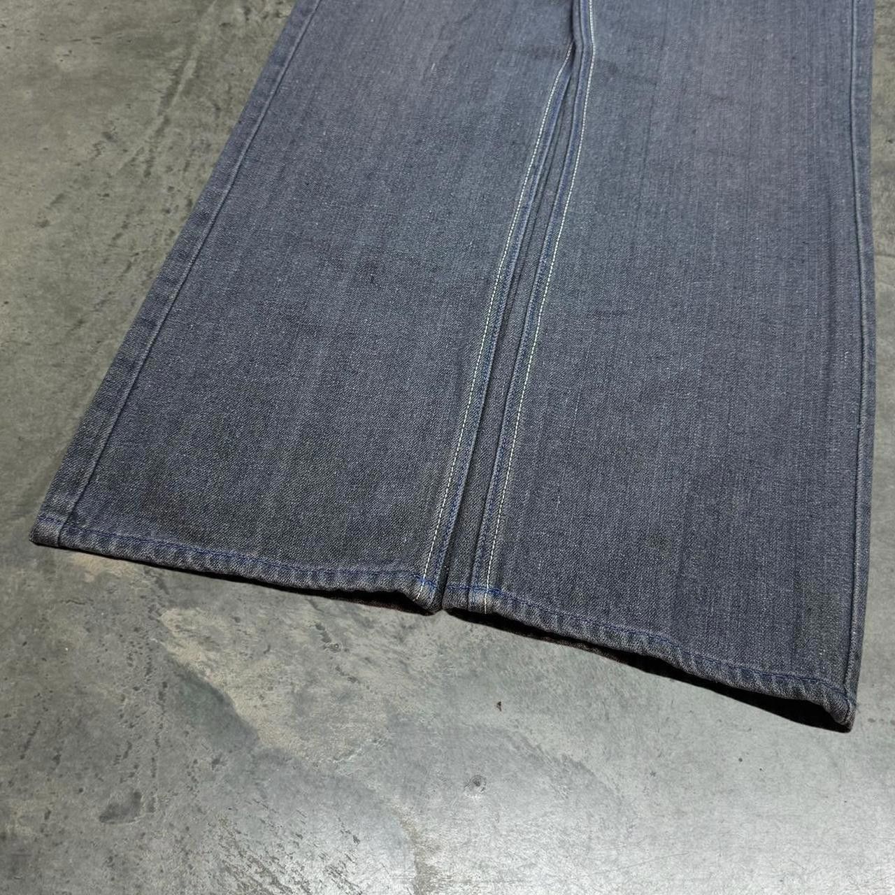 Japanese Brand × Vintage Vintage Y2K Urban Label Embroidered Baggy Wide Leg Jeans Size US 32 / EU 48 - 6 Thumbnail