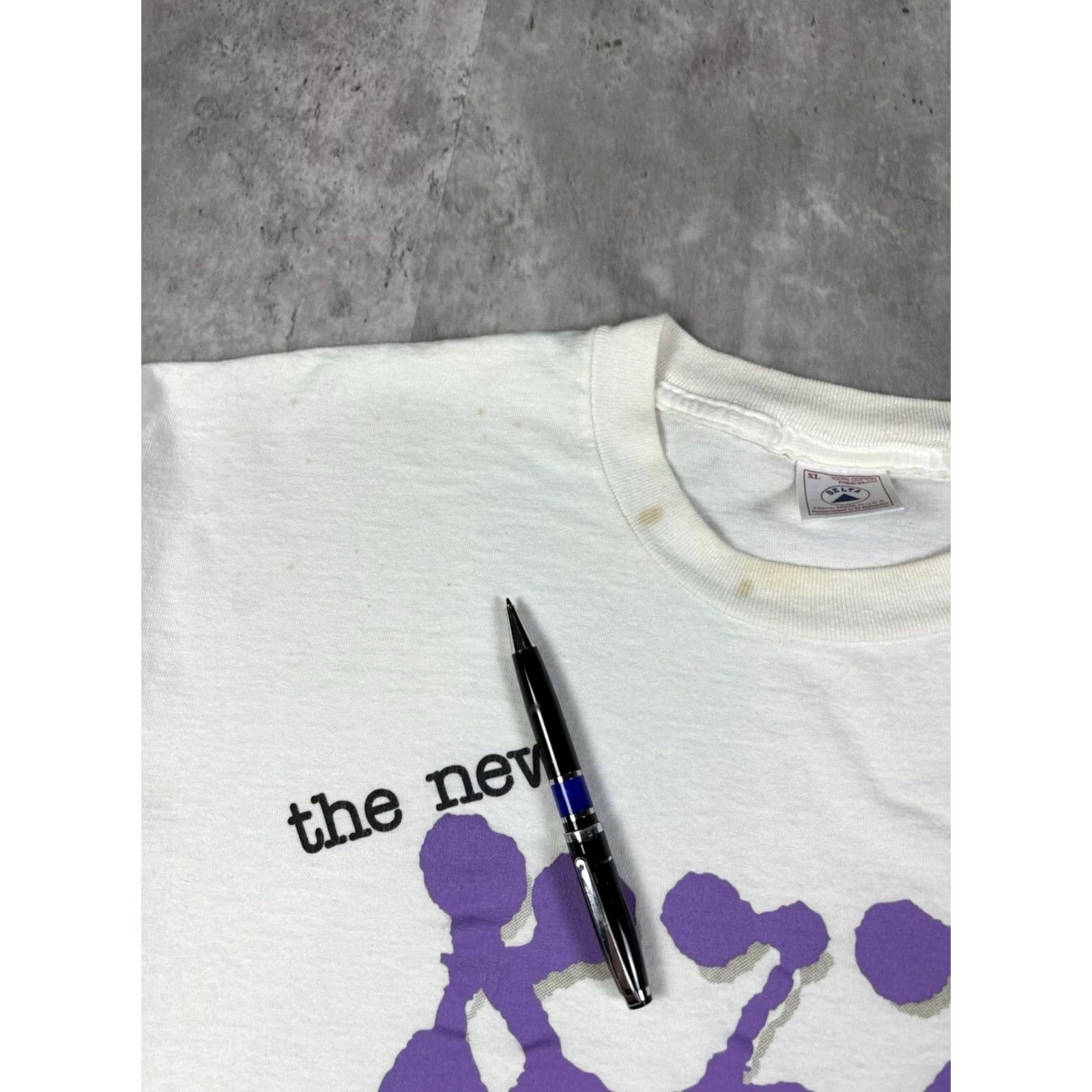 Delta VINTAGE Delta T-Shirt Graphic Print Crew Neck Short Sleeve White 90s 80s 70s Men XL Regular Cotton Size US XL / EU 56 / 4 - 5 Thumbnail