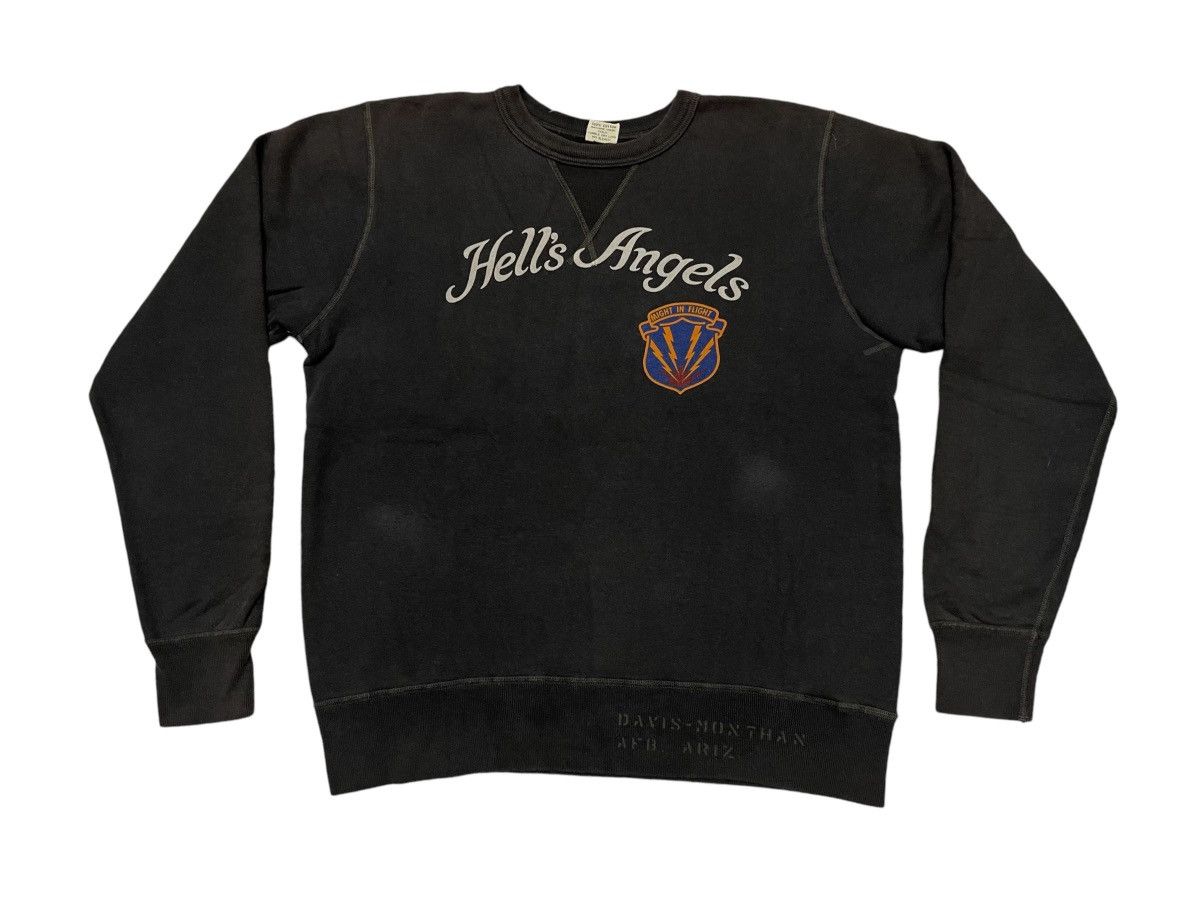 Buzz Rickson's VINTAGE BUZZ RICKSON SWEATSHIRT “HELLS ANGELS” CHARCOAL L Size US L / EU 52-54 / 3 - 2 Thumbnail
