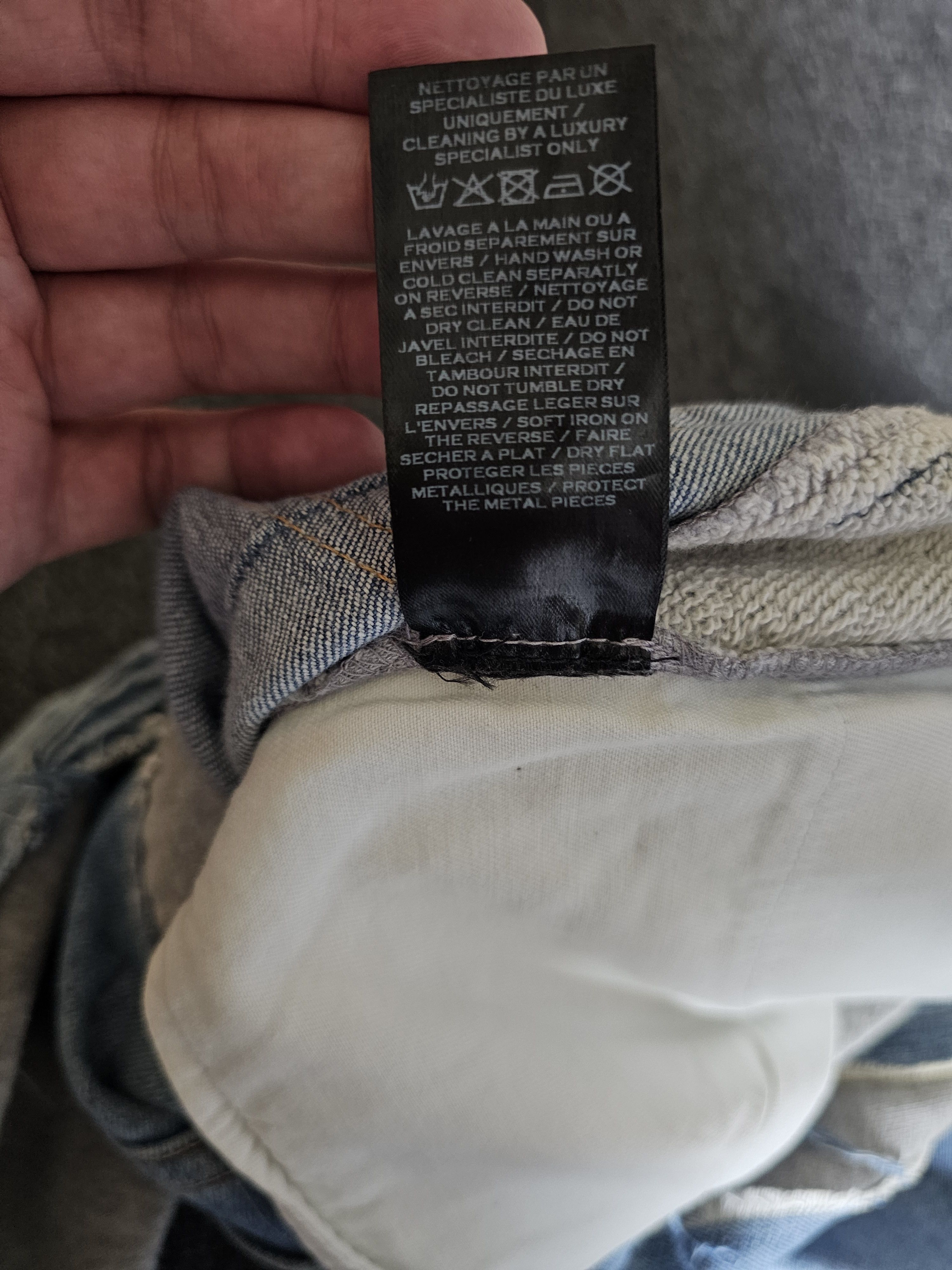 Balmain BALMAIN Men's Denim Patchwork Sweatpants Size XS Size US 29 - 6 Thumbnail