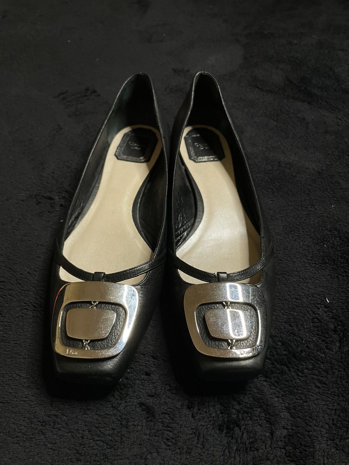 Dior Vintage Archive Leather Flats „Christian Dior“ Woman‘s 40,5 Size US 10.5 / IT 40.5 - 9 Thumbnail