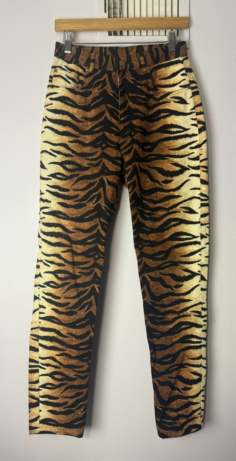 Vintage Ann Tjian for Kenar leopard print Jeans 🔥 70s pants Size US 28 / EU 44 - 1 Thumbnail