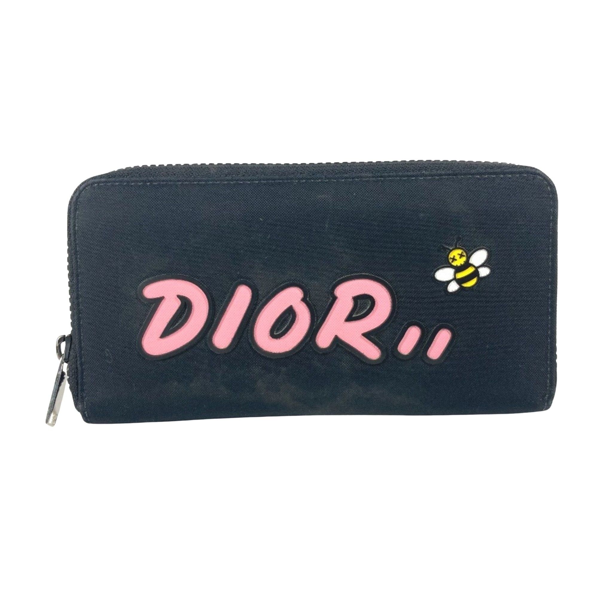 dior×shawn Wallet 二つ折り 2020 Shawn Stussy Logo Trifold Compact Wallet w/ Tags