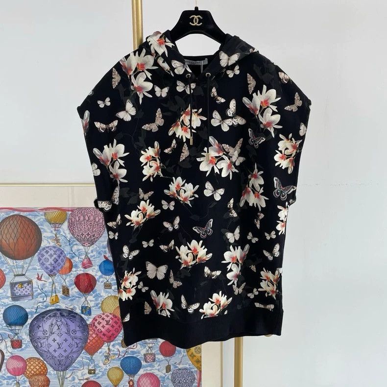 Givenchy Patterned Hooded Top S Size