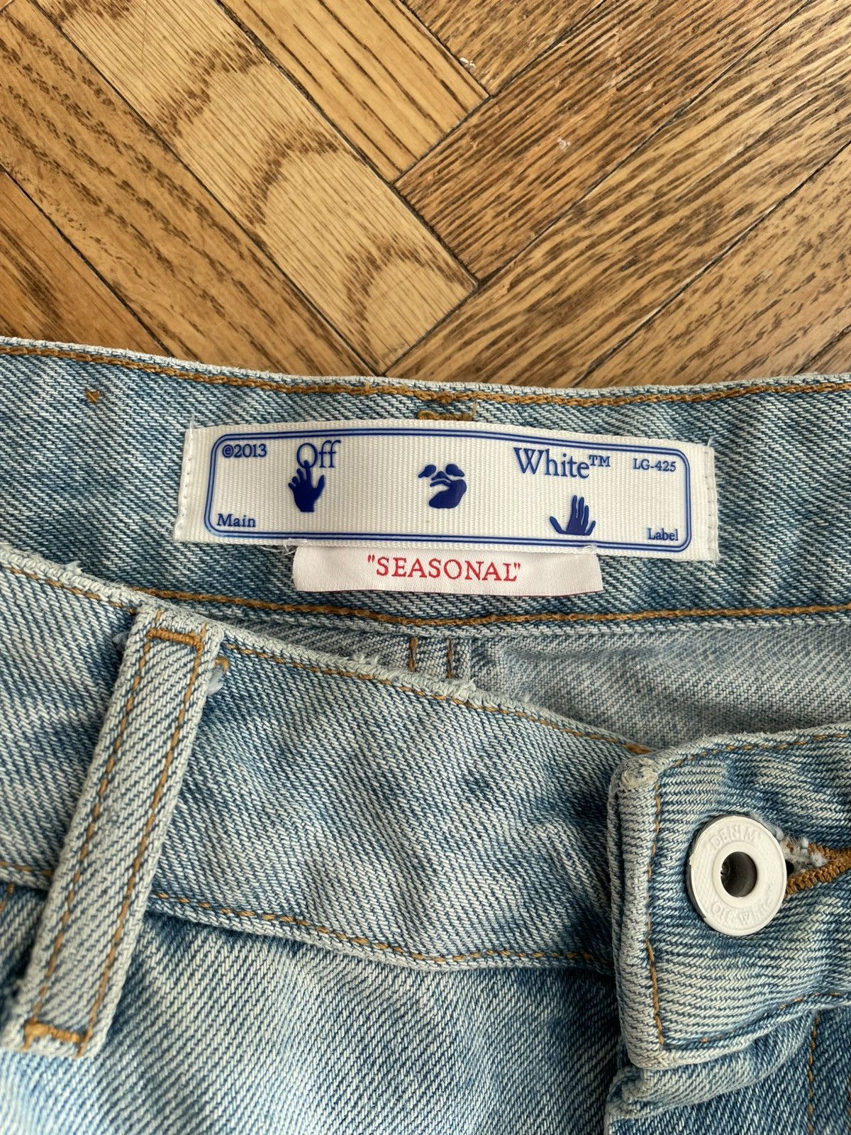 Off-White OFF WHITE Wide Leg Denim Size US 29 - 6 Thumbnail
