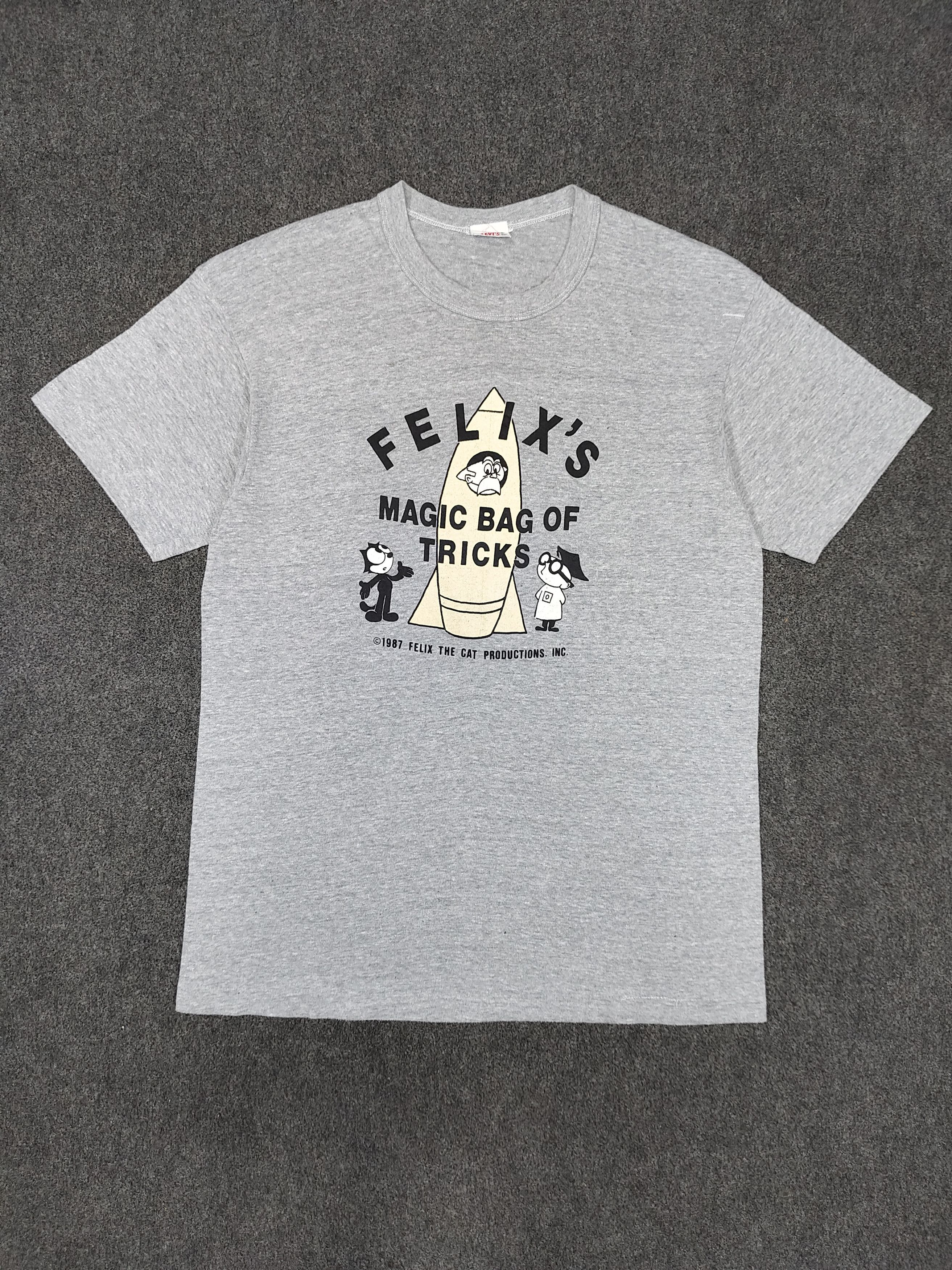 Levi's 1987 LEVIS Felix The Cat Magic Bag Of Tricks Rocket Graphic Size US L / EU 52-54 / 3 - 1 Thumbnail