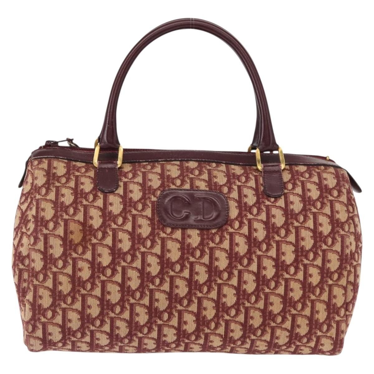Dior Christian Dior Vintage Trotter Handbag Canvas Size ONE SIZE - 1 Thumbnail