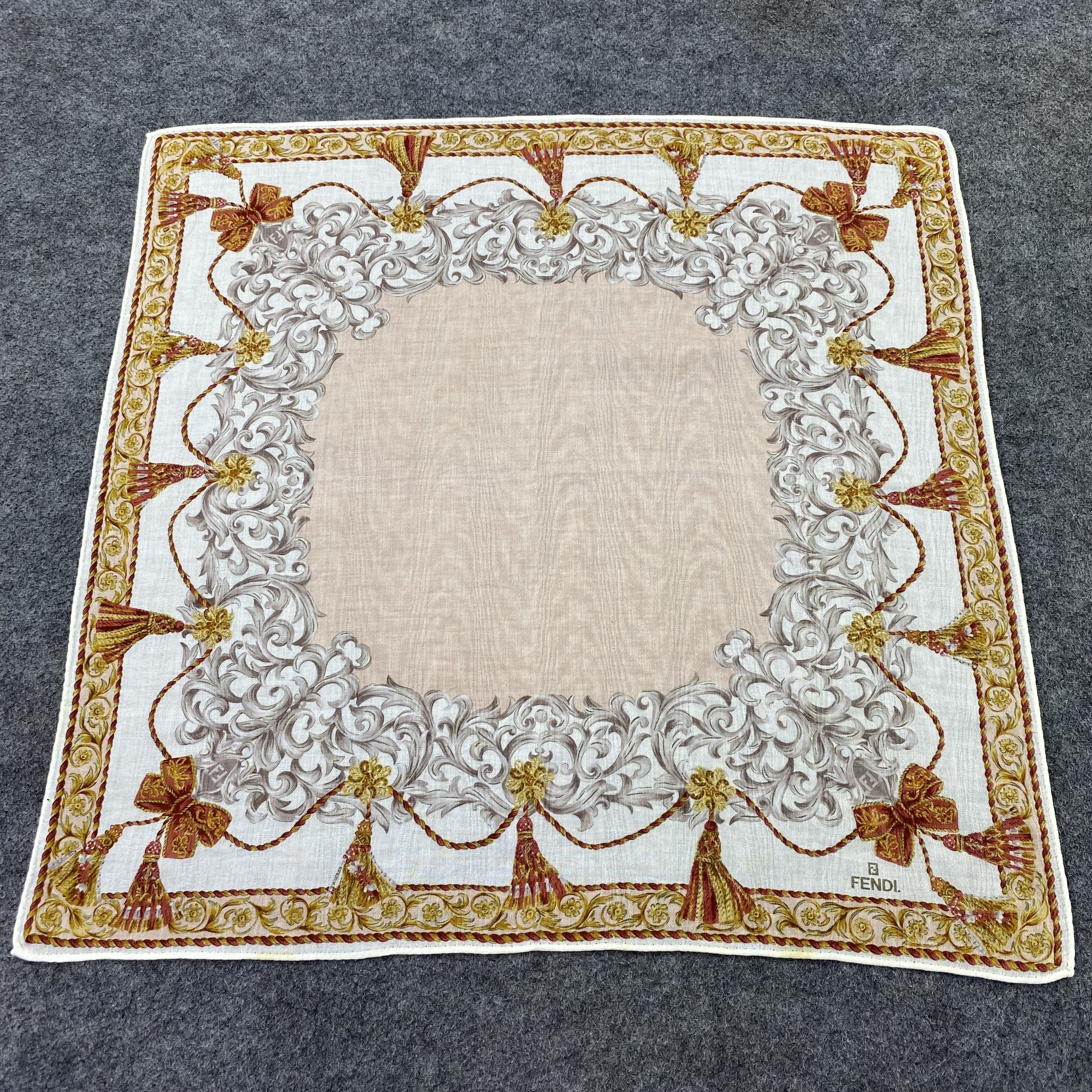 Vintage Fendi Handkerchief / Bandana / Neckerchief-B1256 Size ONE SIZE - 3 Thumbnail