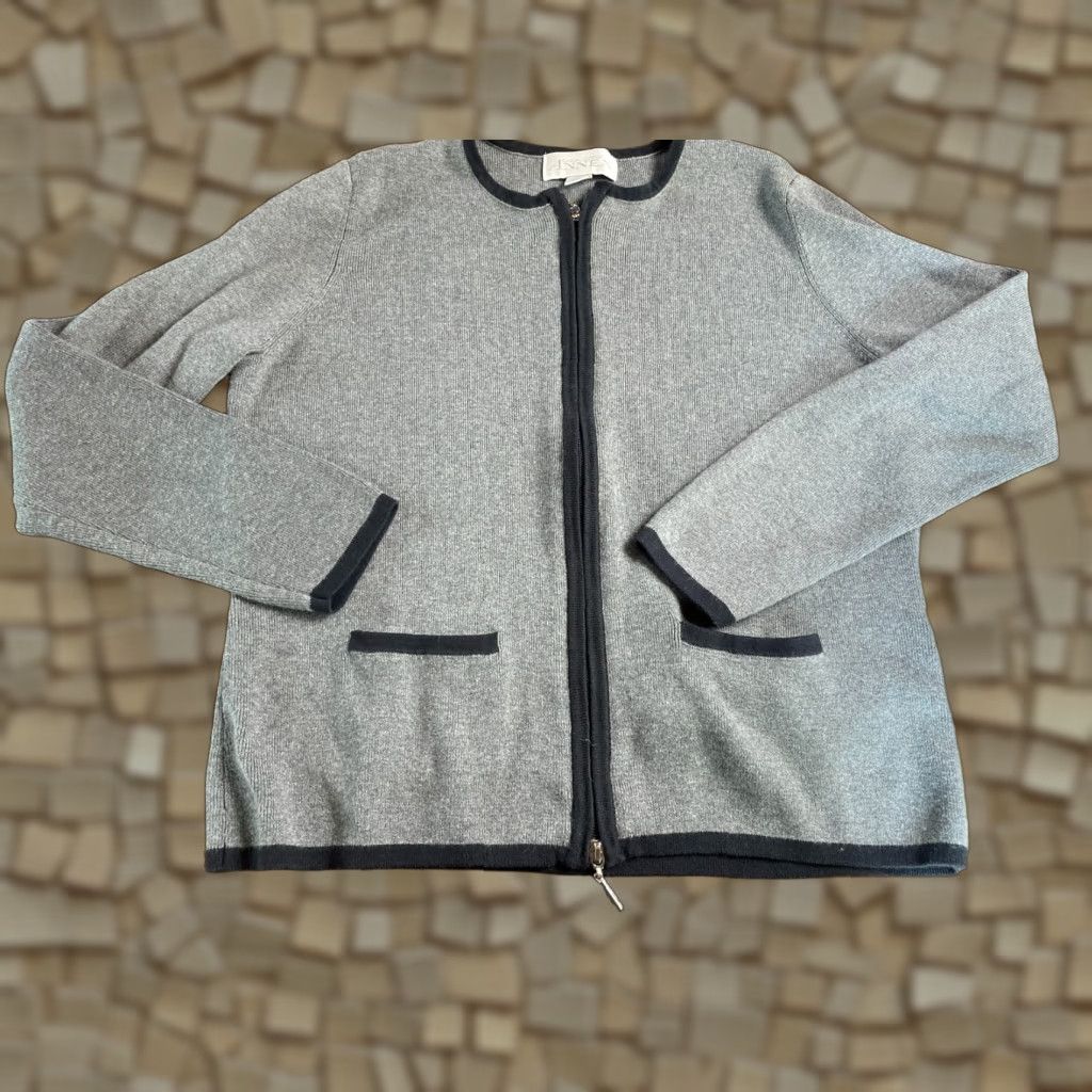 Vintage Casual Corner Annex Sweater Cardigan Full Zip Womens Medium Gray Size M / US 6-8 / IT 42-44 - 1 Thumbnail