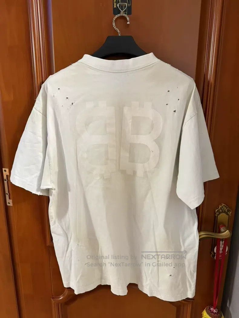 Balenciaga Balenciaga Bitcoin distressed destruction short-sleeve, si Size US L / EU 52-54 / 3 - 2 Thumbnail