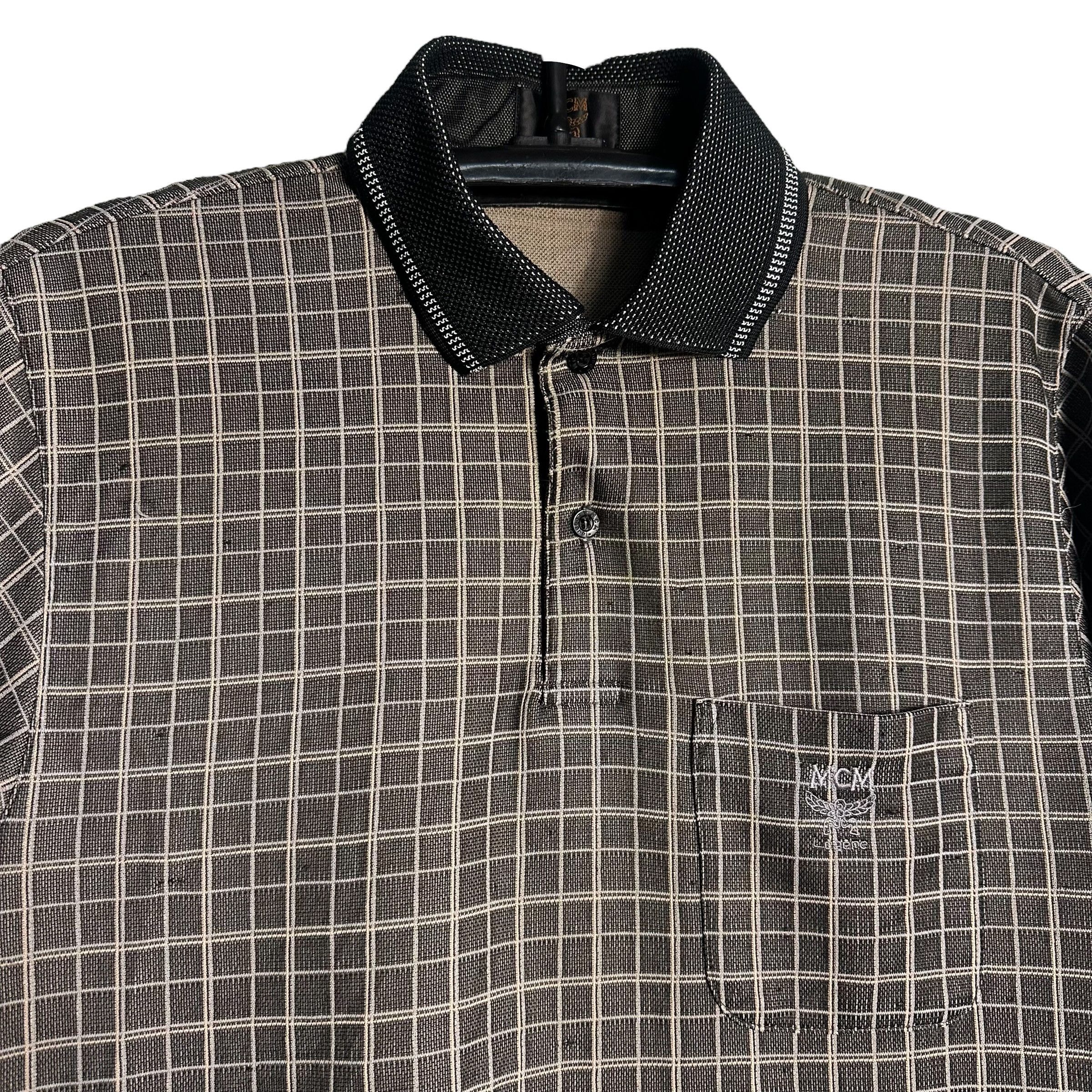 MCM 🔥RARE🔥Vintage MCM legere Plaid Polo Shirt Size US M / EU 48-50 / 2 - 2 Thumbnail