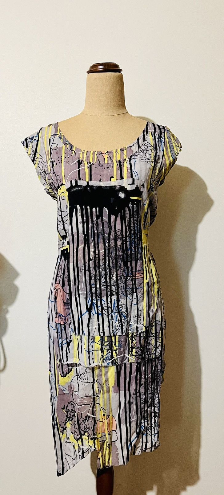 Other VPL Abstract Print Silk Dress Size S / US 4 / IT 40 - 4 Thumbnail