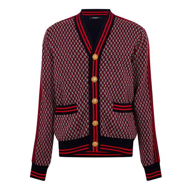 Image of Balmain O1G2R1Mq0324 Cardigans In Multicolor, Men's (Size 2XL)