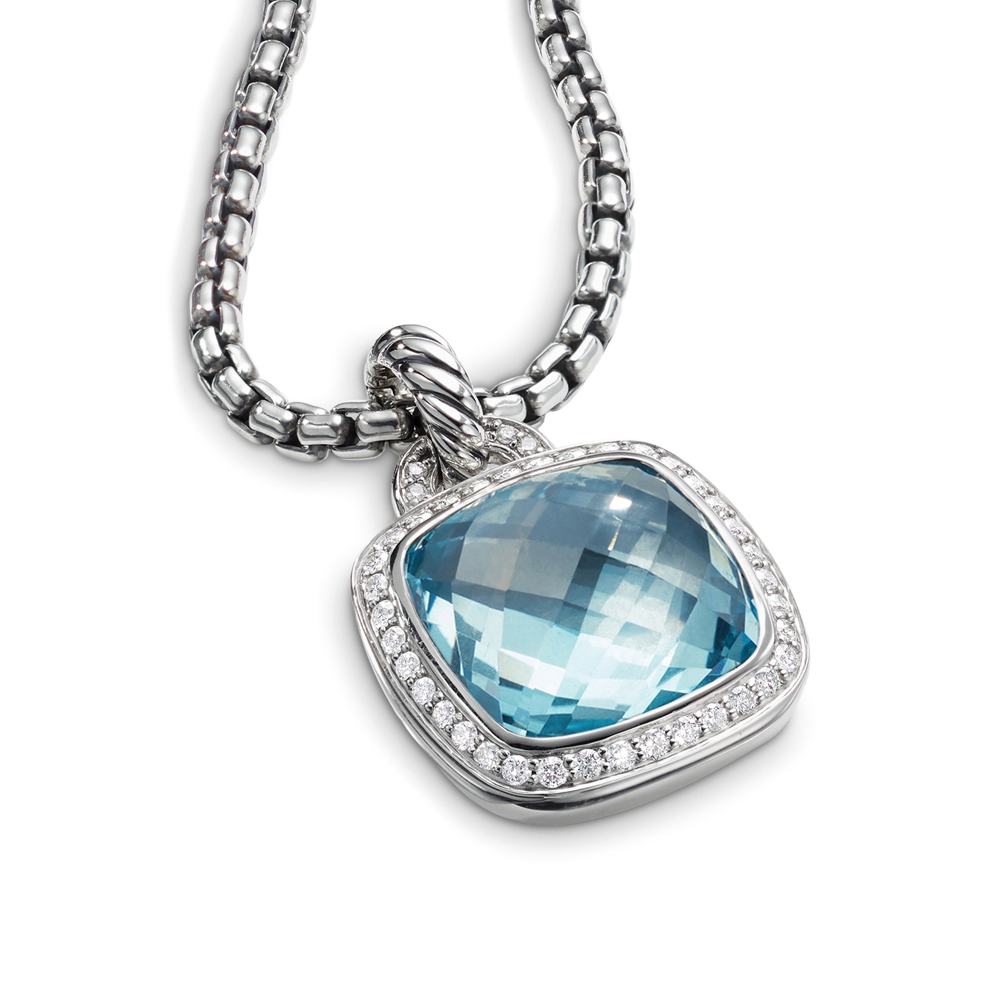 David Yurman o1w1db10526 D12454D Size:10/ Pendant in Silver with Diamond Size ONE SIZE - 3 Thumbnail