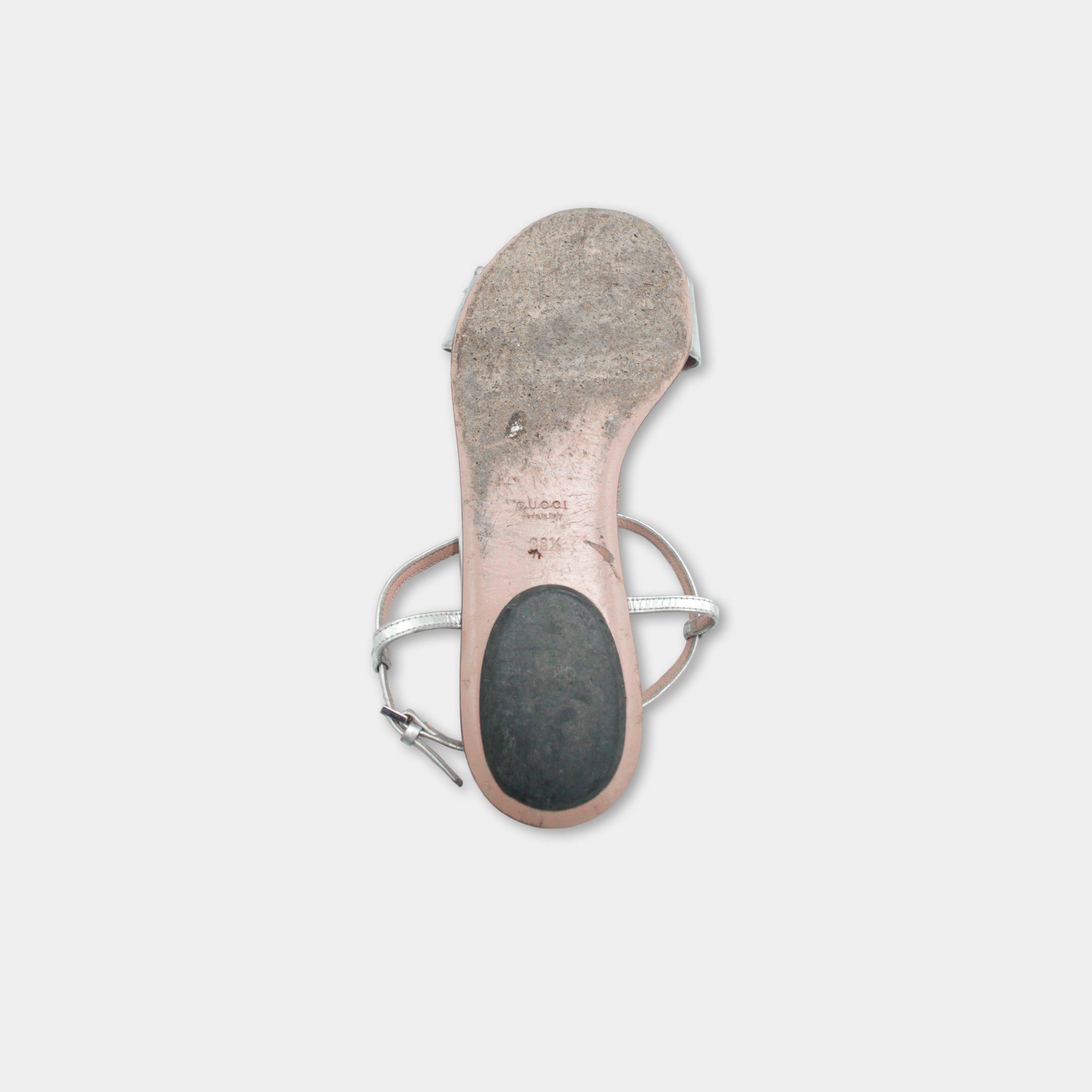 Dolce & Gabbana Gucci Horsebit Silver Sandals Size US 8.5 / IT 38.5 - 5 Thumbnail