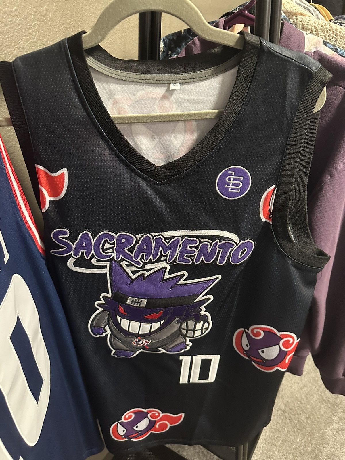 NBA Luc Samanski Sabonis x Gengar x Naruto Sacramento Jersey | Grailed