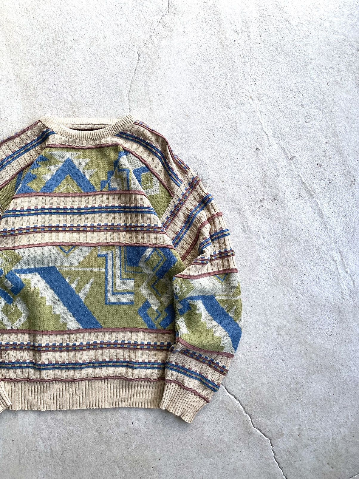Coogi Rare! Vintage Abstract Knit Sweater Japanese Hype Retro Size US M / EU 48-50 / 2 - 2 Thumbnail