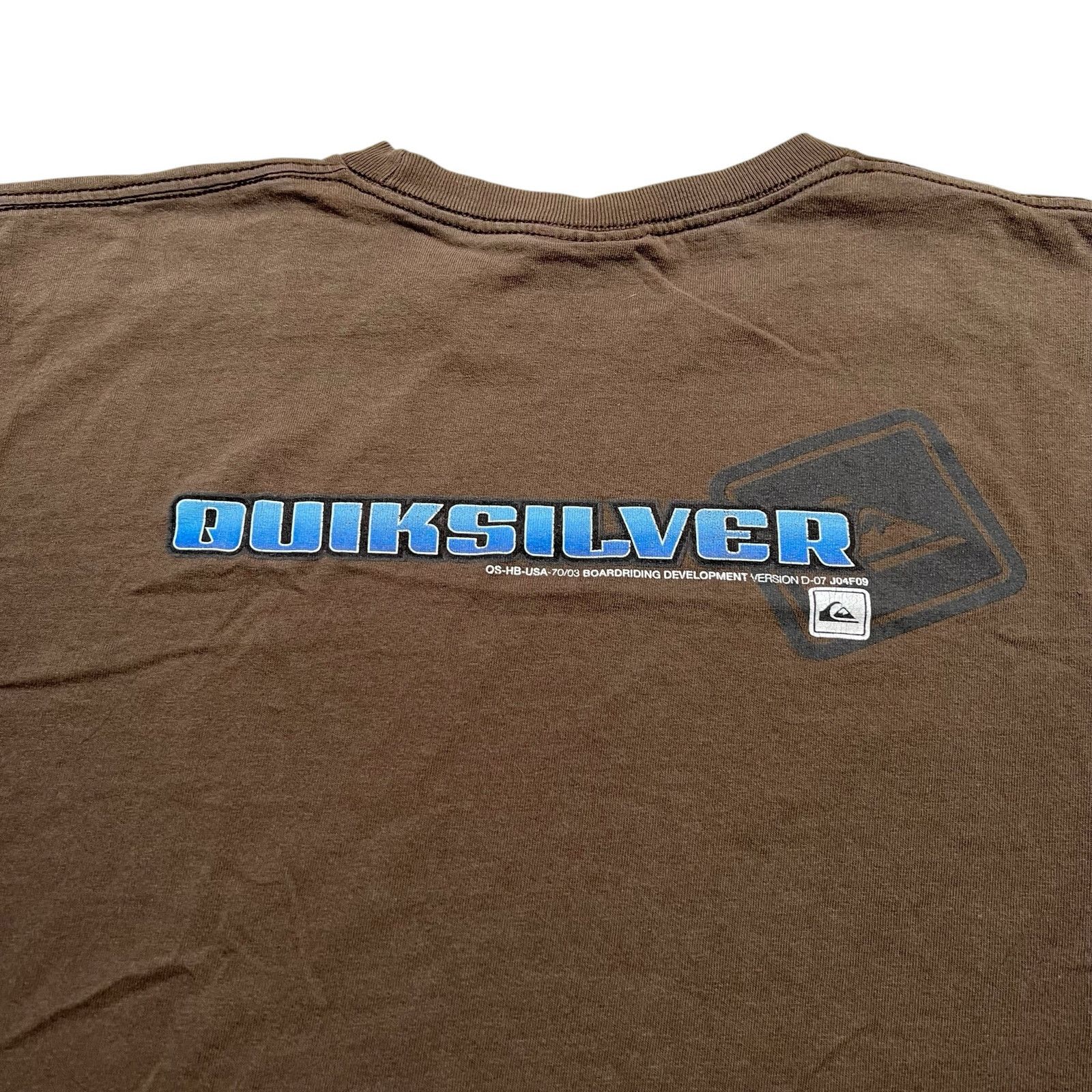 Quiksilver Y2K Quiksilver T Shirt Men XL short sleeve Brown Skate Surf Size US XL / EU 56 / 4 - 9 Thumbnail