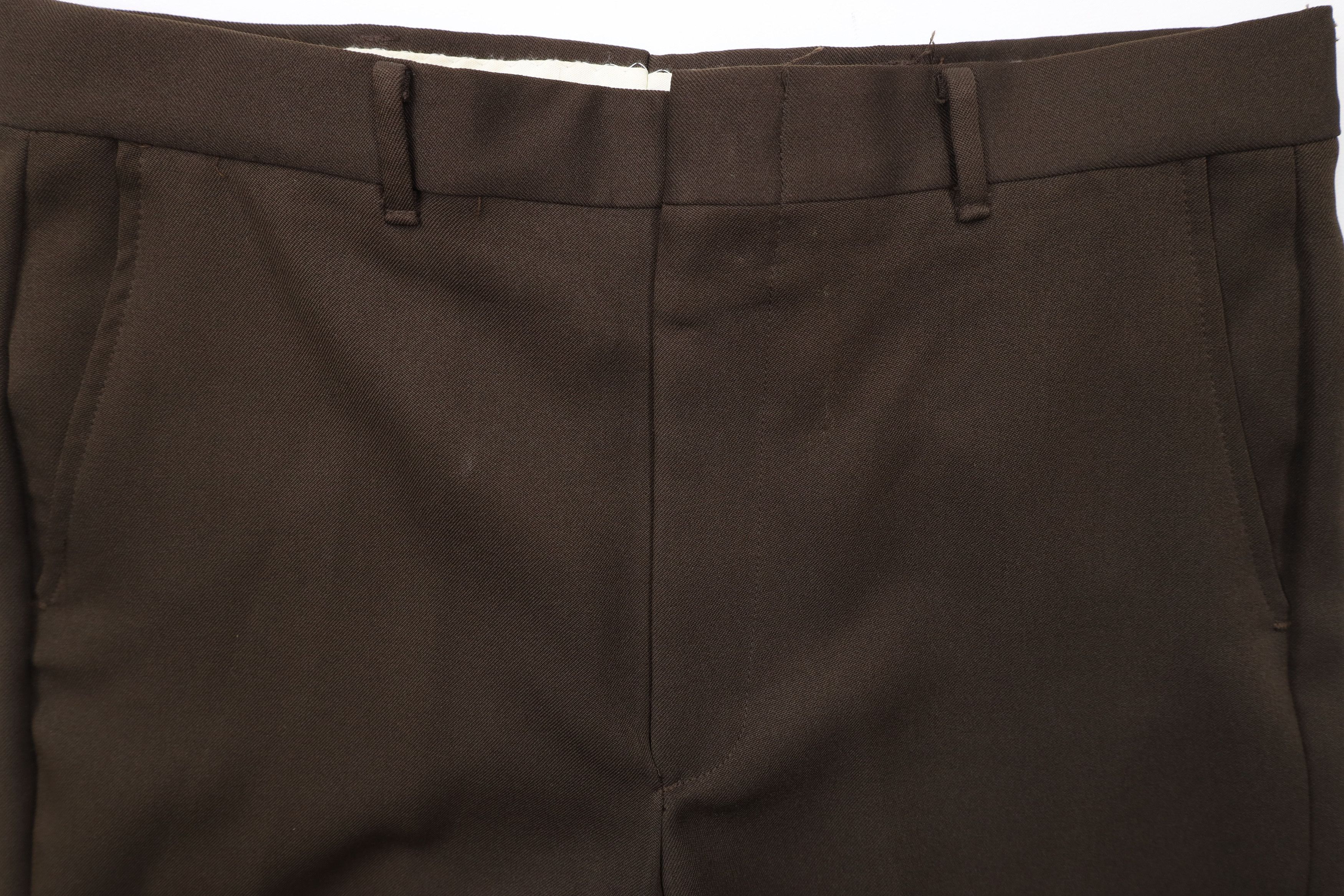 Vintage Vintage 70s Streetwear Flared Wide Leg Chino Pants Brown USA Size US 34 / EU 50 - 5 Thumbnail
