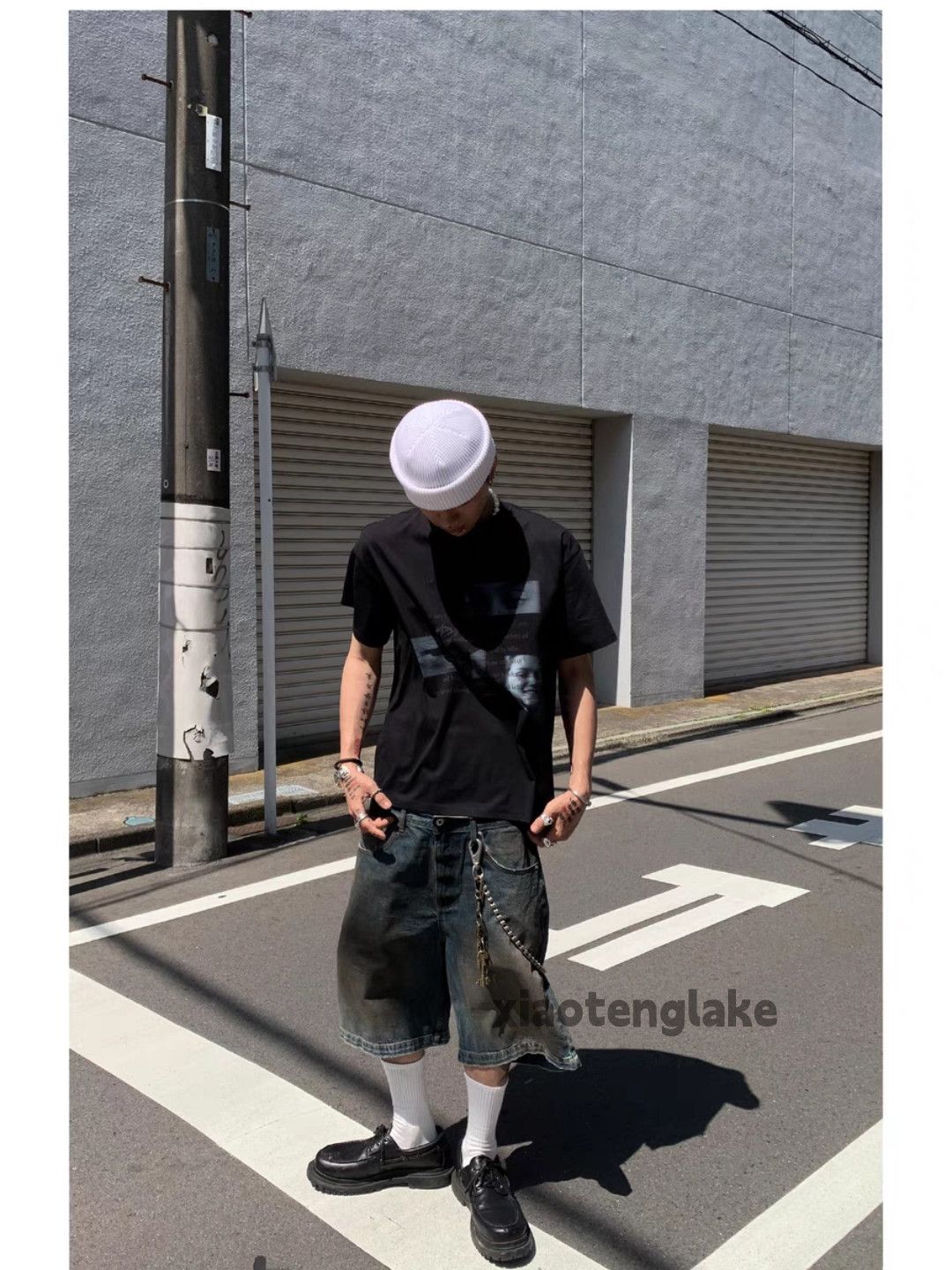 Vintage Unisex dance y2k washed faded hiphop stain shorts Size US 36 / EU 52 - 5 Thumbnail
