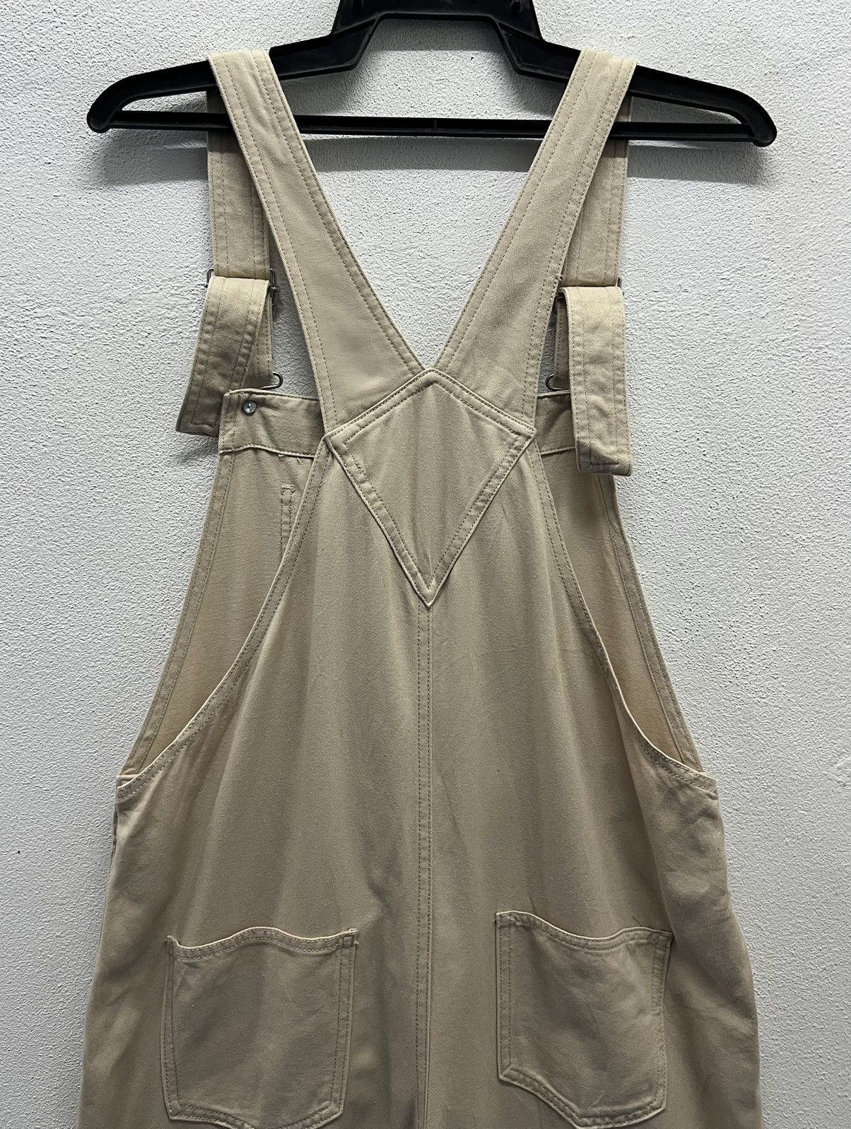 Japanese Brand × Vintage Beige Cotton Overalls – Size LL (C.O.L.Z.A by Honeys) Size US 34 / EU 50 - 4 Thumbnail