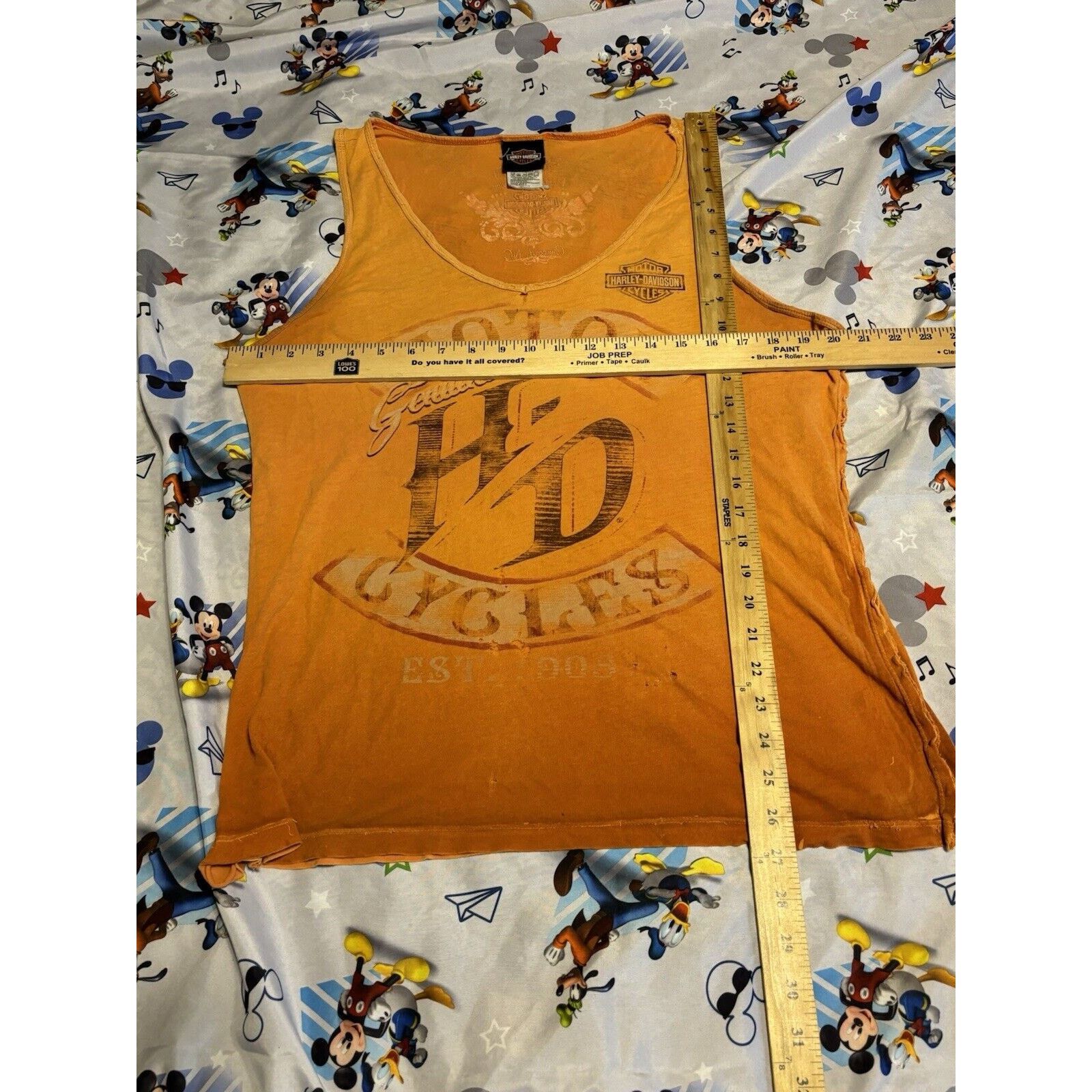 Other Vintage y2k orange motorcyles harley davidson ladies top OS Size US L / EU 52-54 / 3 - 7 Thumbnail