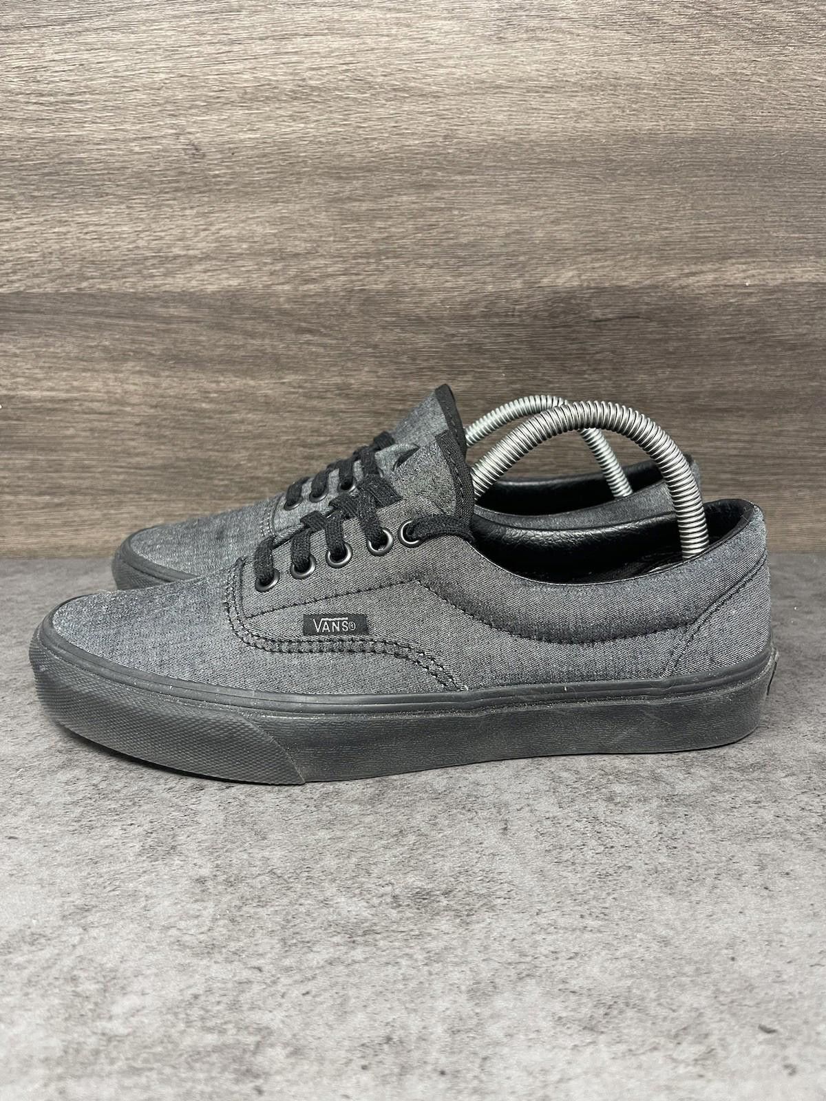 Vans Vans Era Mono Chambray Black Shoes Mens Size 7 Sneakers Size US 7 / EU 40 - 1 Thumbnail