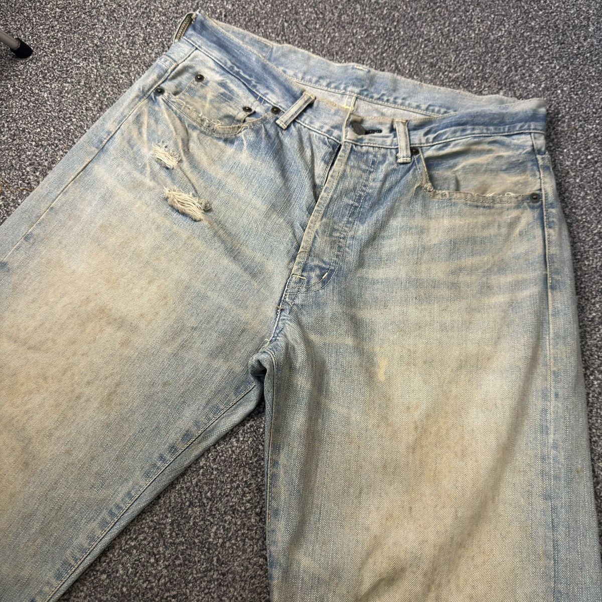 14th Addiction 🔥🇯🇵 Japanese Seditionaries Dragon Spiral Rusty Dirty Denim Size US 32 / EU 48 - 3 Thumbnail