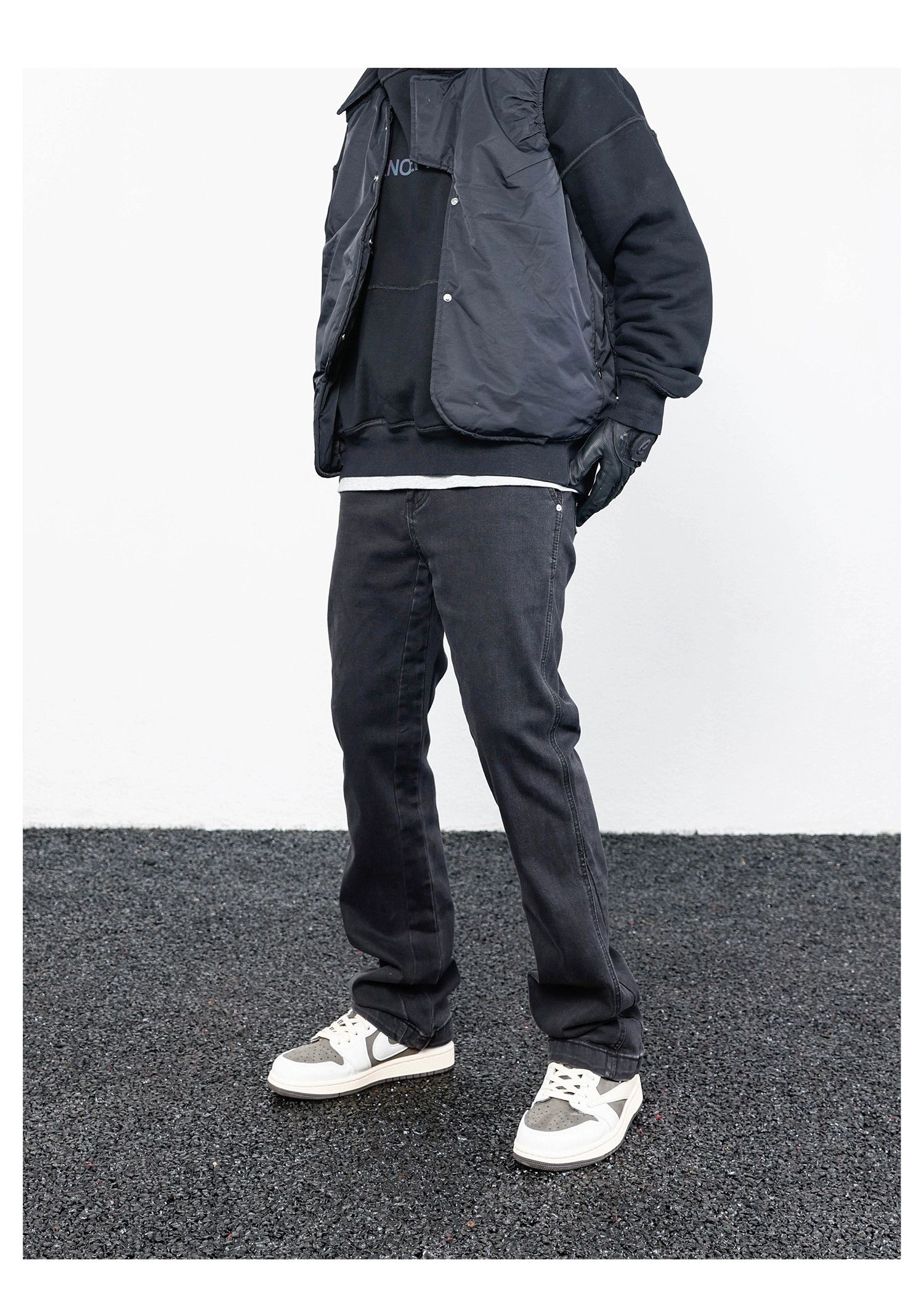 Designer × Jean × Vintage faded patchwork skate hiphop bootcut jeans Size US 36 / EU 52 - 7 Thumbnail