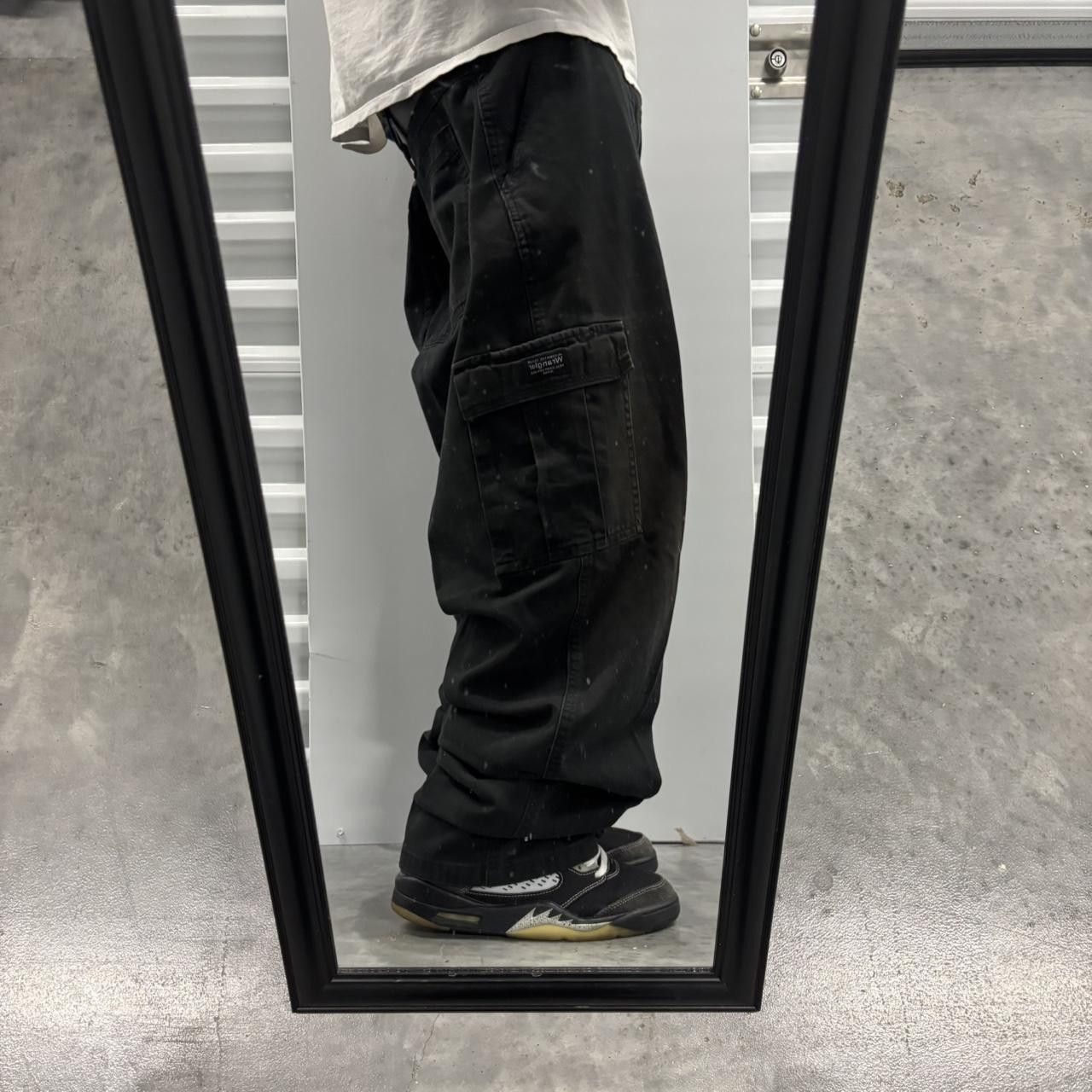 Japanese Brand × Vintage Crazy Vintage Y2K/2000s Baggy Black Streetwear Skater Cargo Pants! Size US 40 / EU 56 - 2 Thumbnail