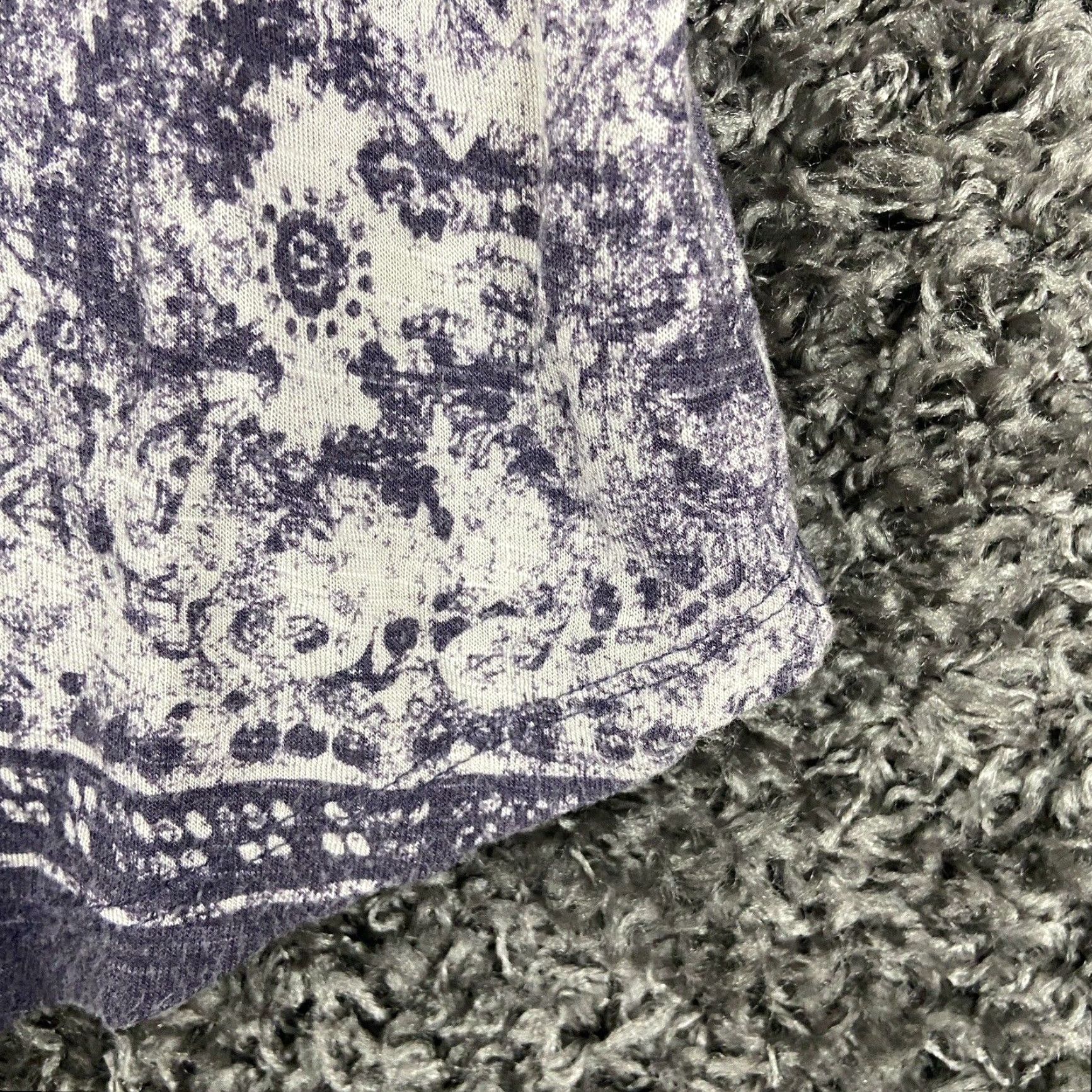 Vintage Simply Vera Vera Wang Blouse Women L Purple Bohemian Short Sleeve Women Size L / US 10 / IT 46 - 2 Thumbnail