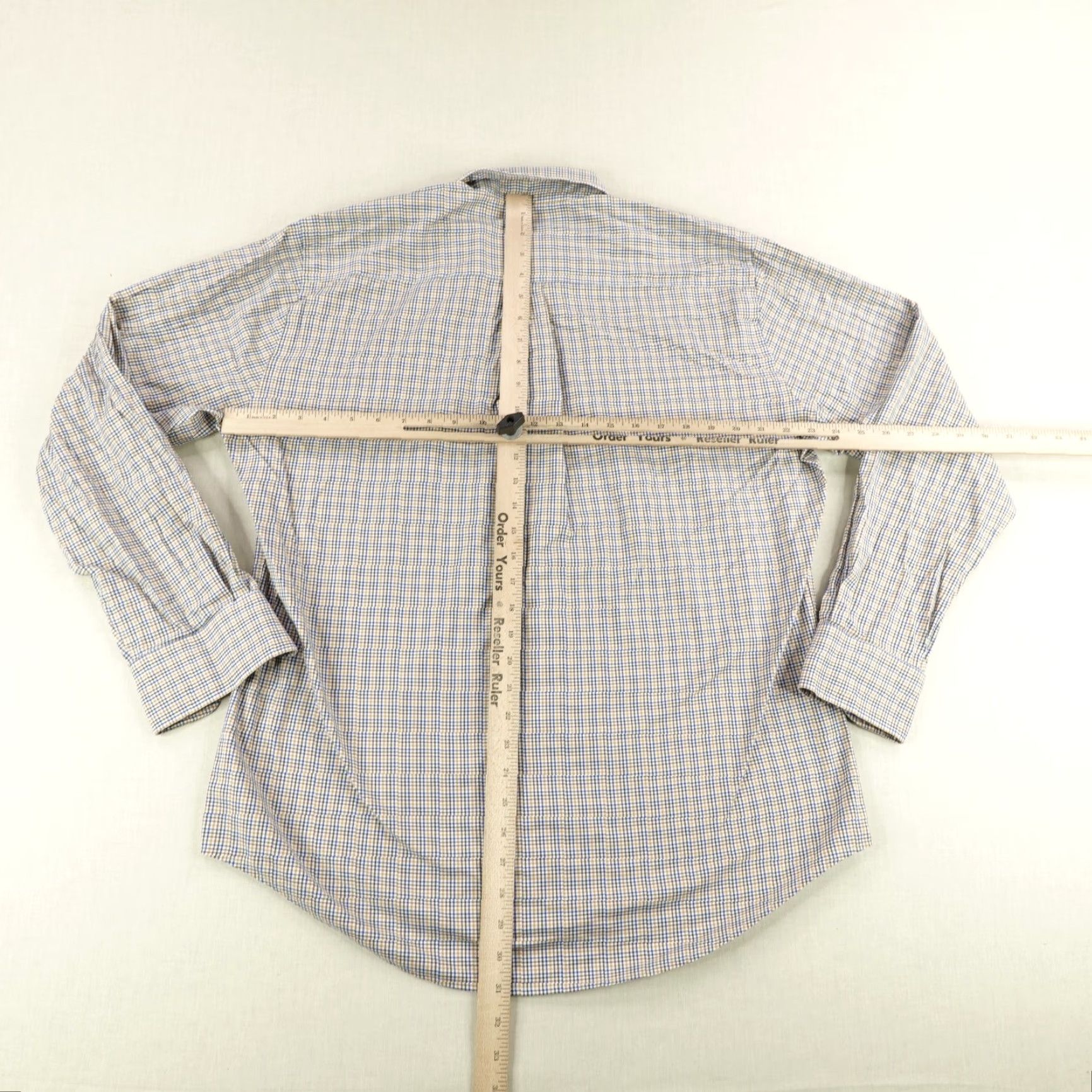 Peter Millar Peter Millar Shirt Mens Large Blue Plaid Button-Up Casual Size US L / EU 52-54 / 3 - 5 Thumbnail