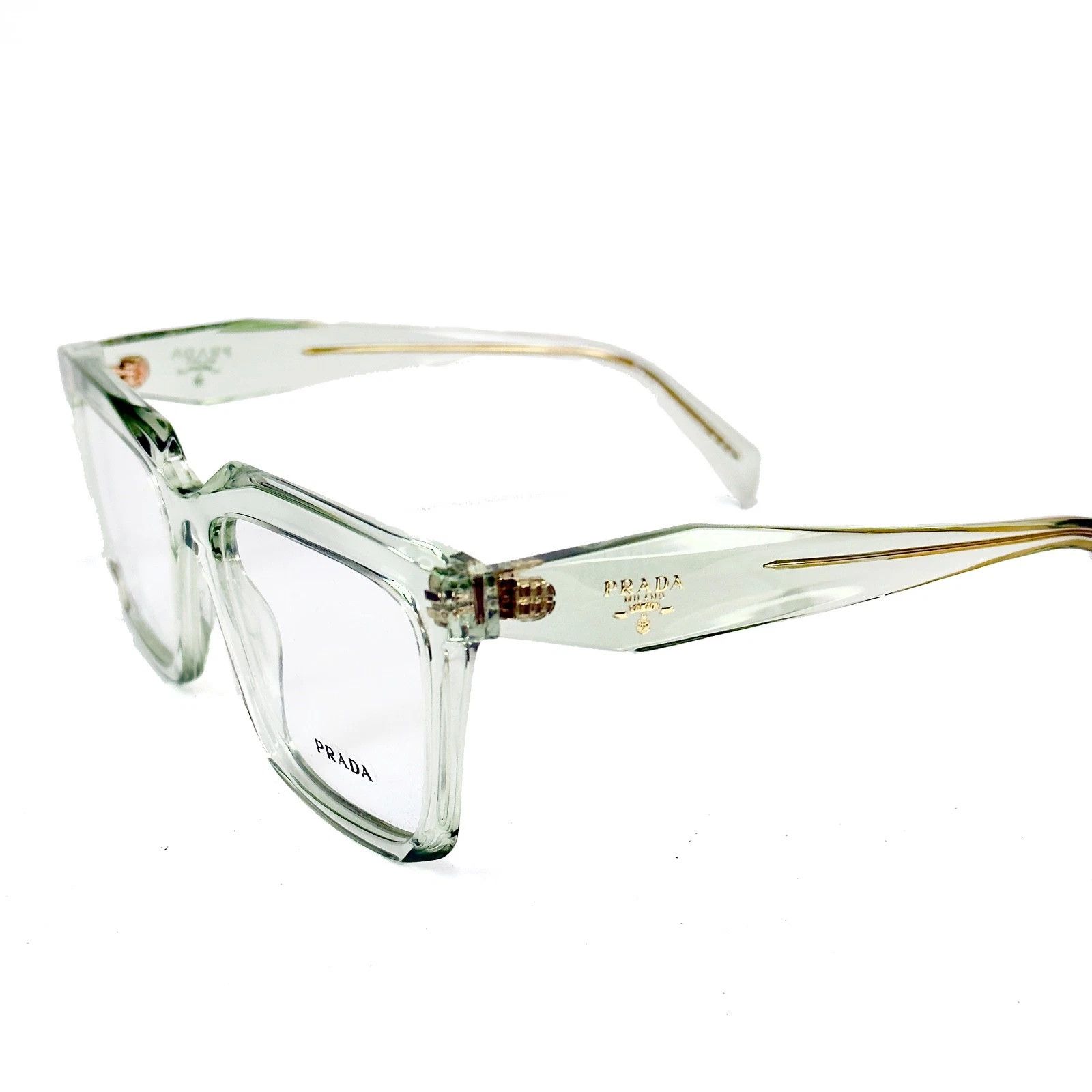 Prada PRADA SYMBOLE PRA19V Crystal Green Triangle Logo A19 Size ONE SIZE - 4 Thumbnail