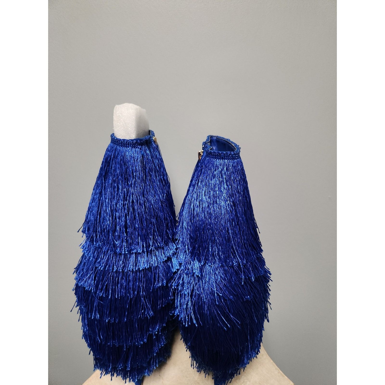 Mambo NWOT Mambo Fringe Heels in Blue 11 Size US 11 / IT 41 - 3 Thumbnail