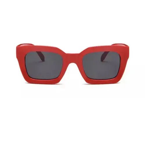 Jewelry Red Square Sunglasses Retro Punk Archive Vibe Jewelry Art Size ONE SIZE - 4 Thumbnail